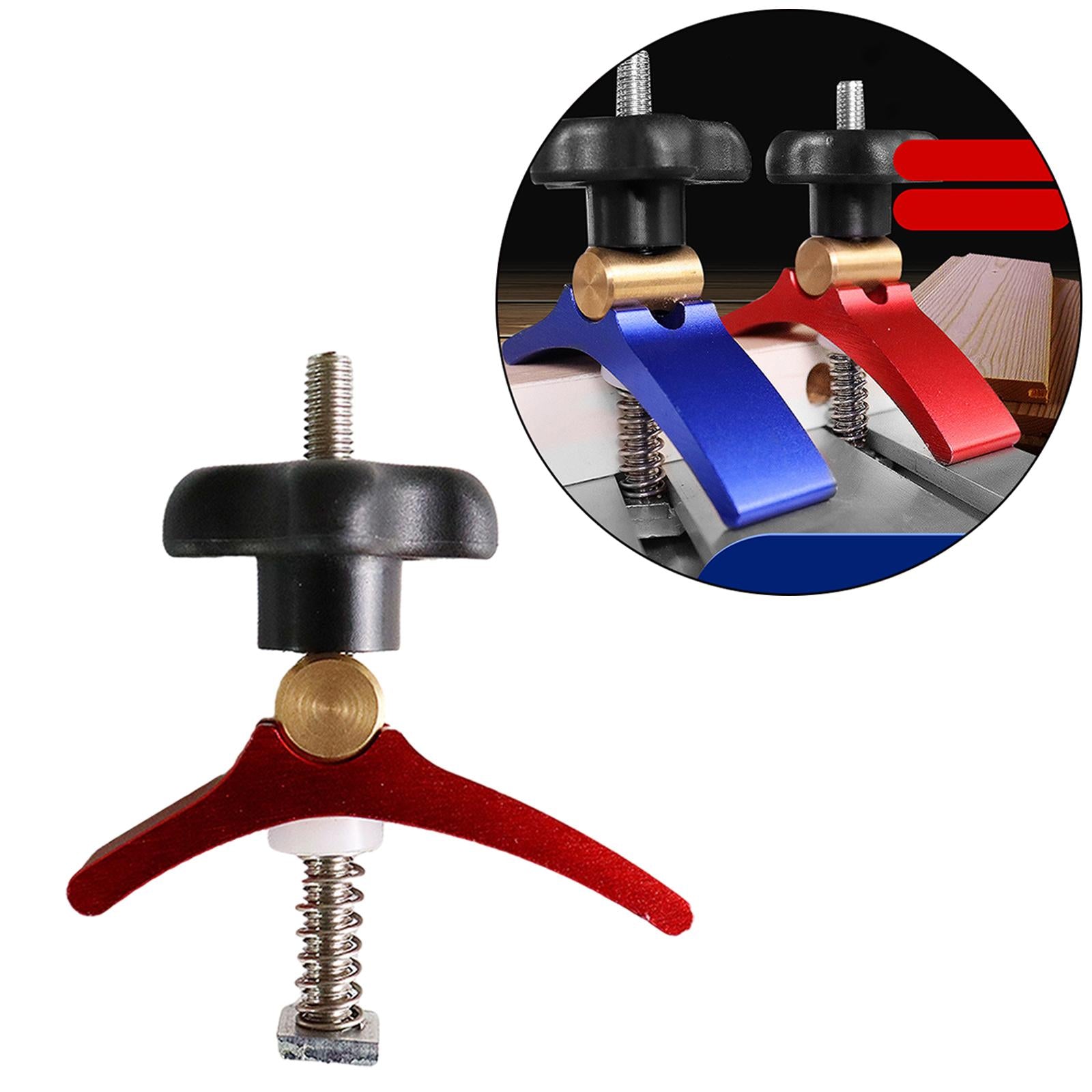 T Track Clamping Woodworking Router Machine Plate Miter M6 Screw Pressing Model 19 Red