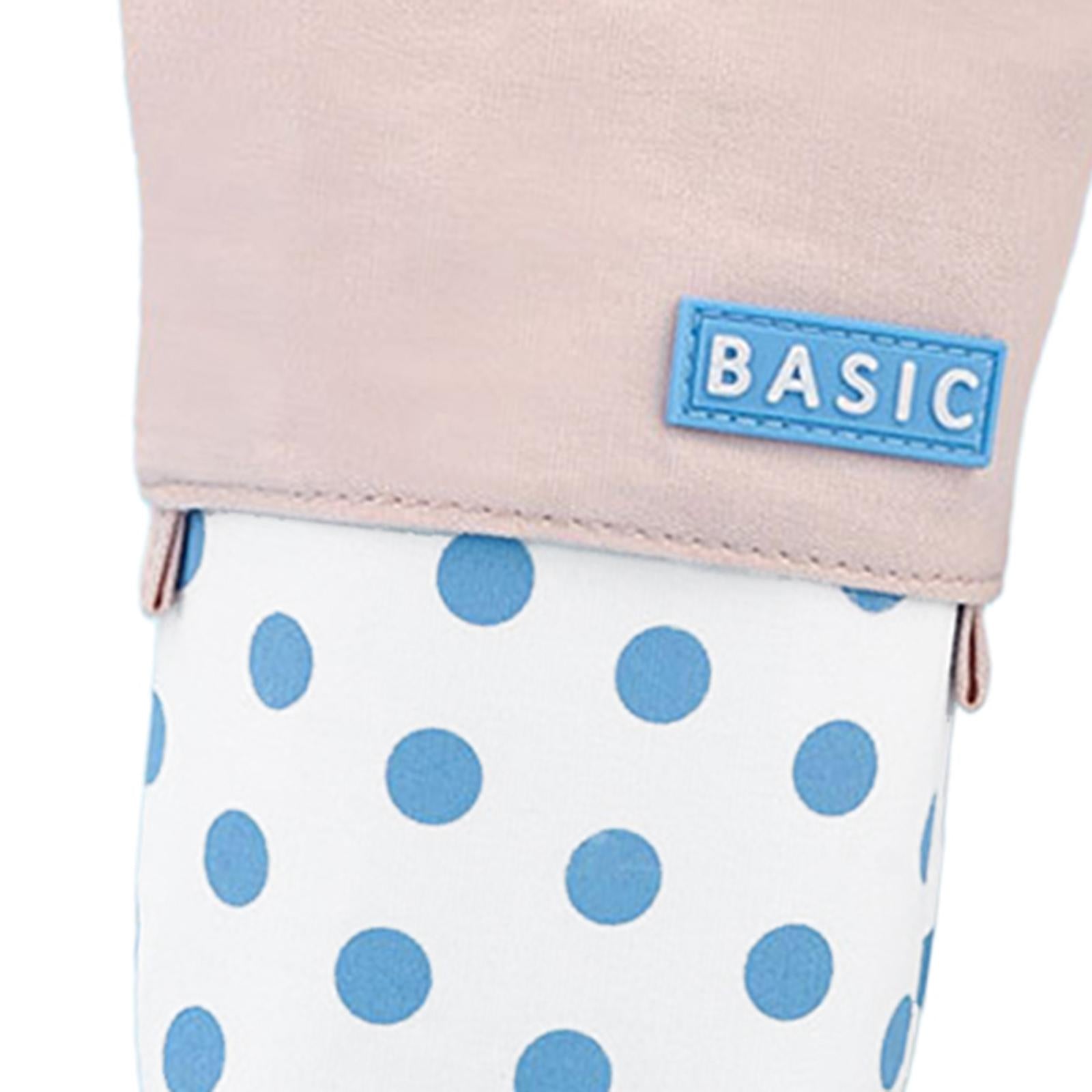 Pencil Telescopic Holder Bag Portable Canvas Cosmetic Pouch Blue Wave Point