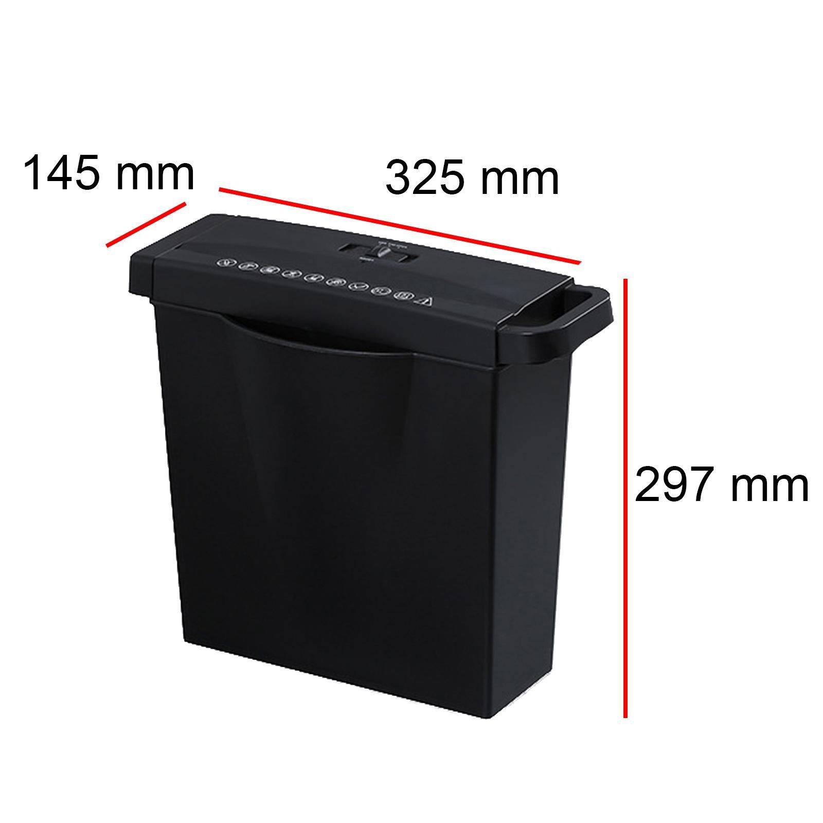 6-Sheet Paper Shredder Paper Mini Silent A4 Office Shredder 7L Capacity