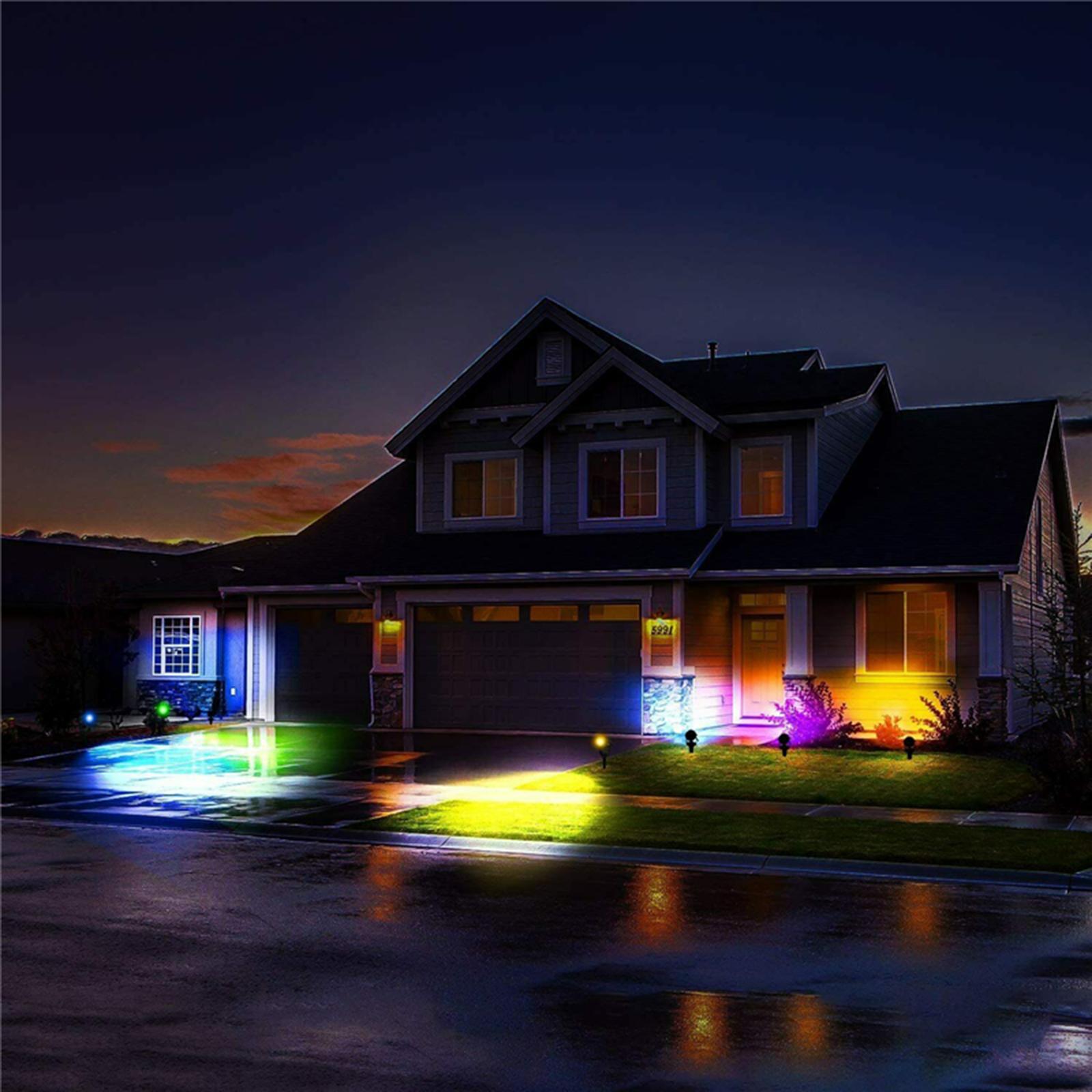 4 pieces Landscape Lights LED12V IP65 Waterproof  Colour Changing Adjustable