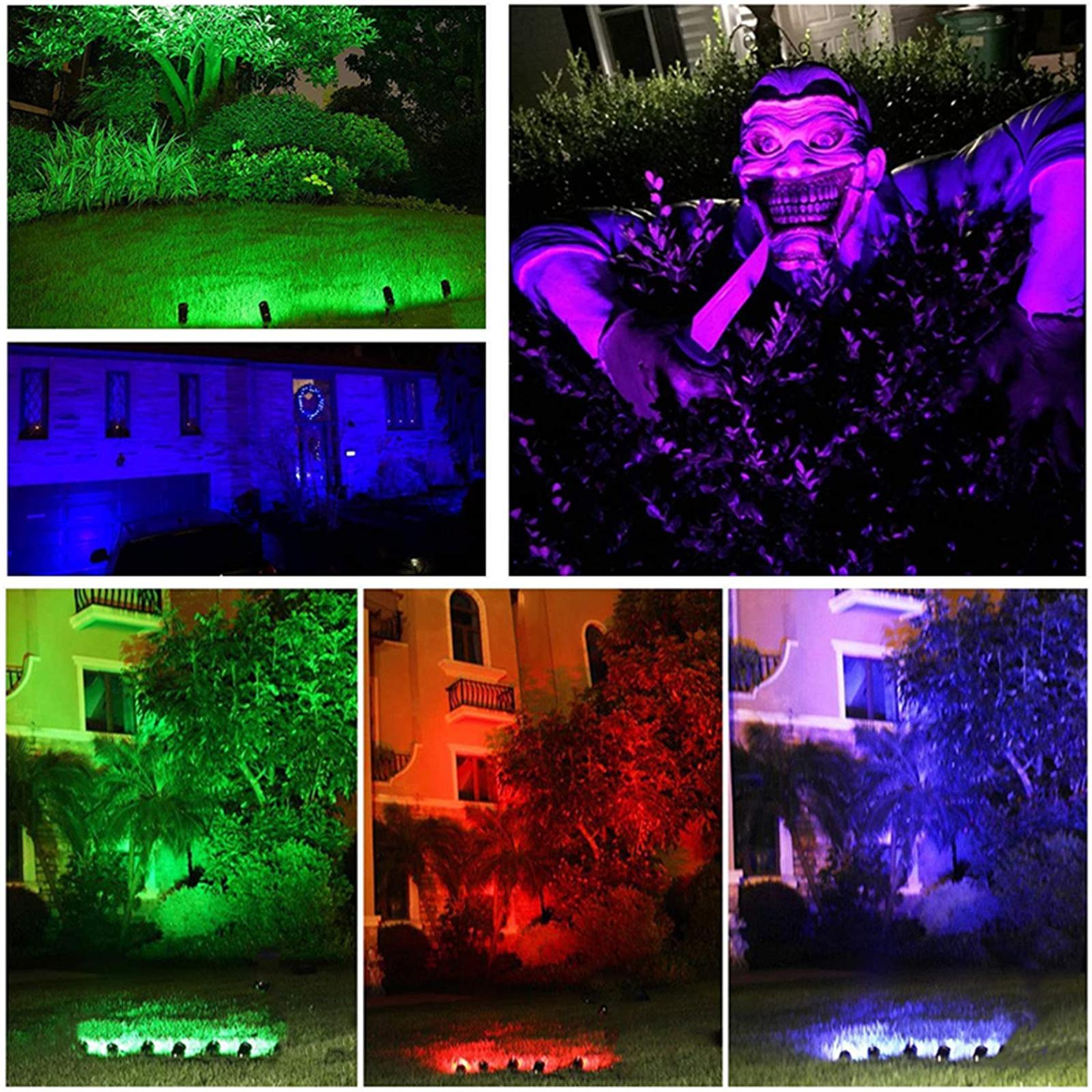 4 pieces Landscape Lights LED12V IP65 Waterproof  Colour Changing Adjustable