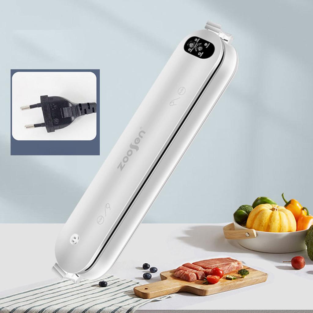 Automatic Vacuum Sealer Machine Food Preservation Storage Saver  White