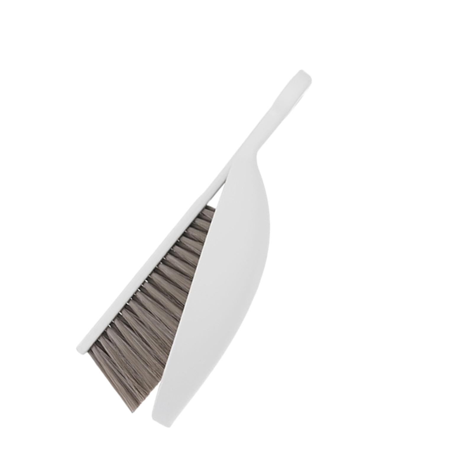 Dustpan and Brush Set Bristles Brush Cleaning Tool for Table Countertop Home