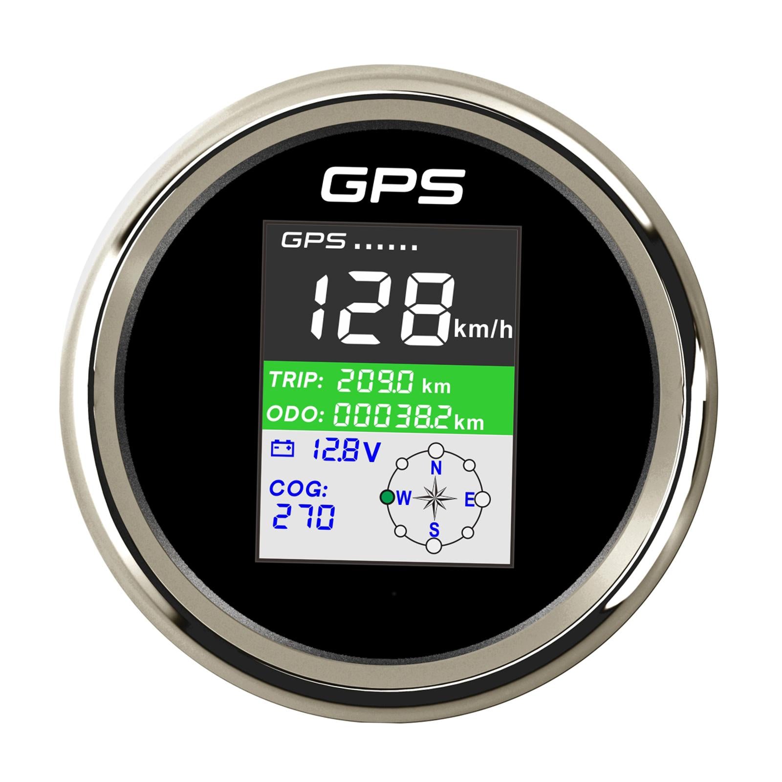 85mm GPS Speedometer Gauge Adjustable Mileage 9-32V for Boat Truck Car