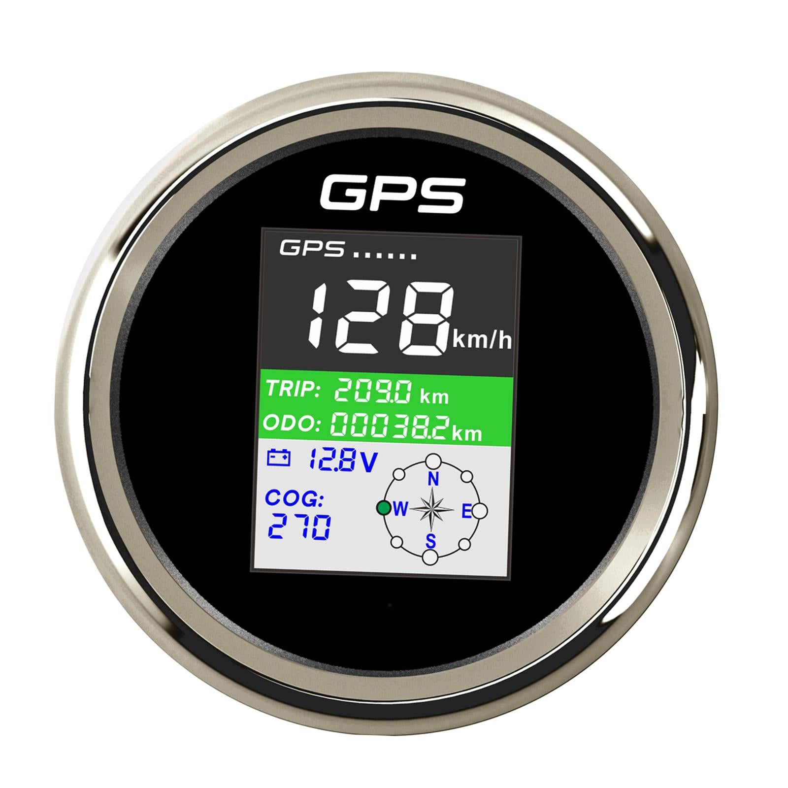 85mm GPS Speedometer Gauge Adjustable Mileage 9-32V for Boat Truck Car
