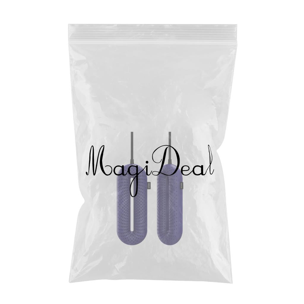 Portable Electric Shoe Dryer Glove Disinfection Wire control Timer Purple