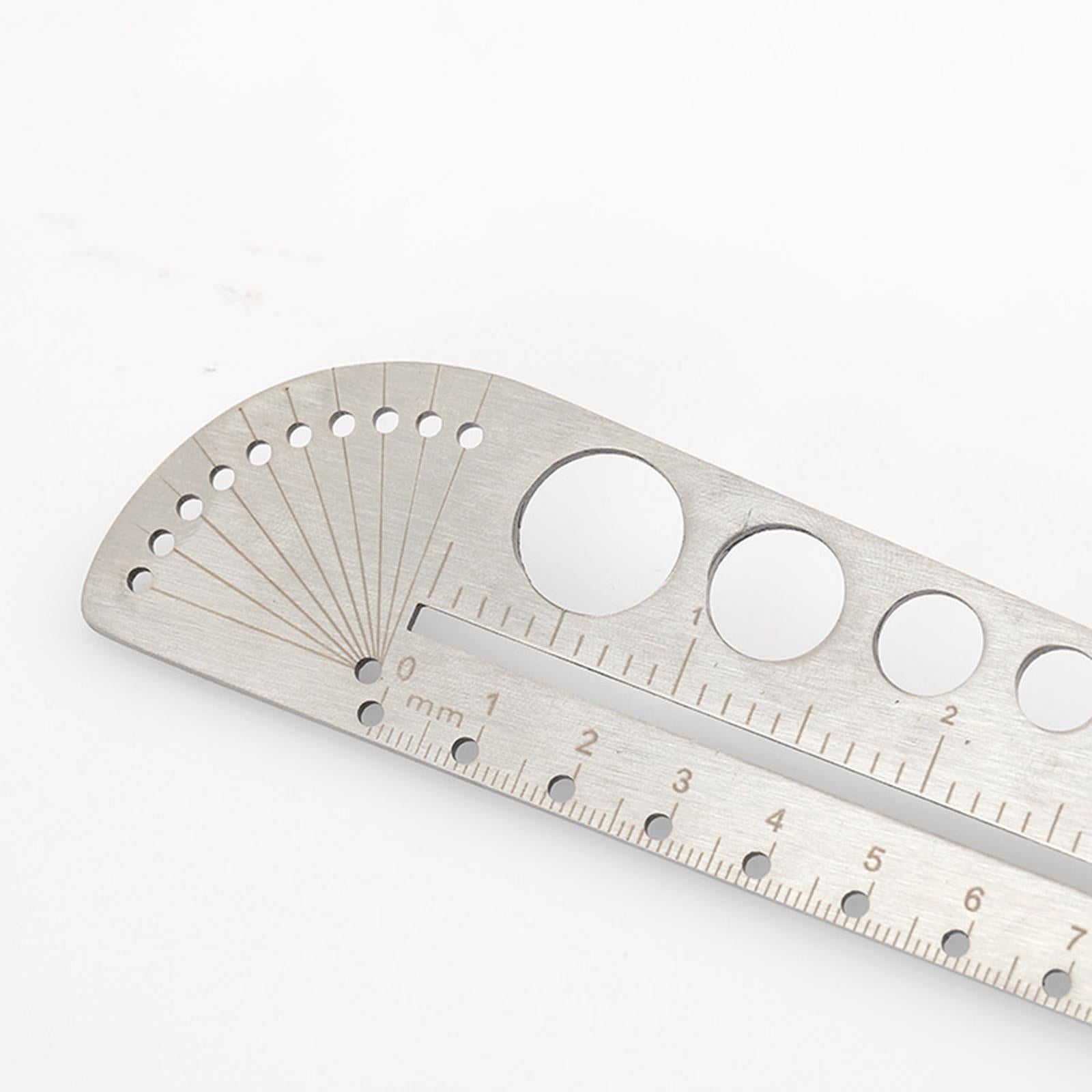 Multifunctional Angle Protractor Ruler Clear Scale for School Engineers
