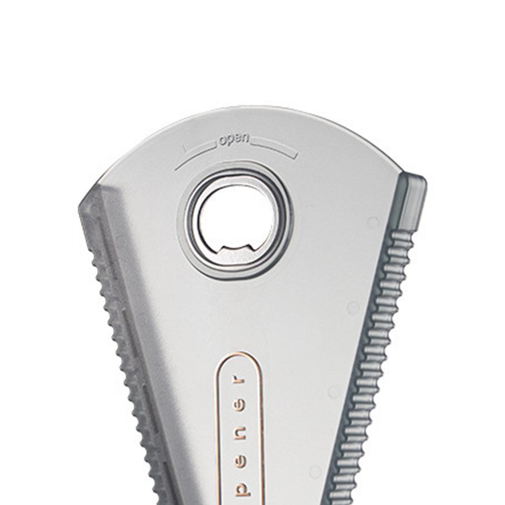 Portable Bottle Opener Beer Bottle Opener Can Opener for Cafe KTV Clear Gray
