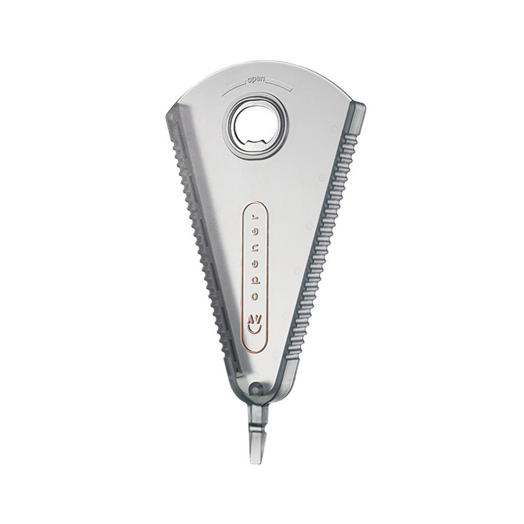 Portable Bottle Opener Beer Bottle Opener Can Opener for Cafe KTV Clear Gray