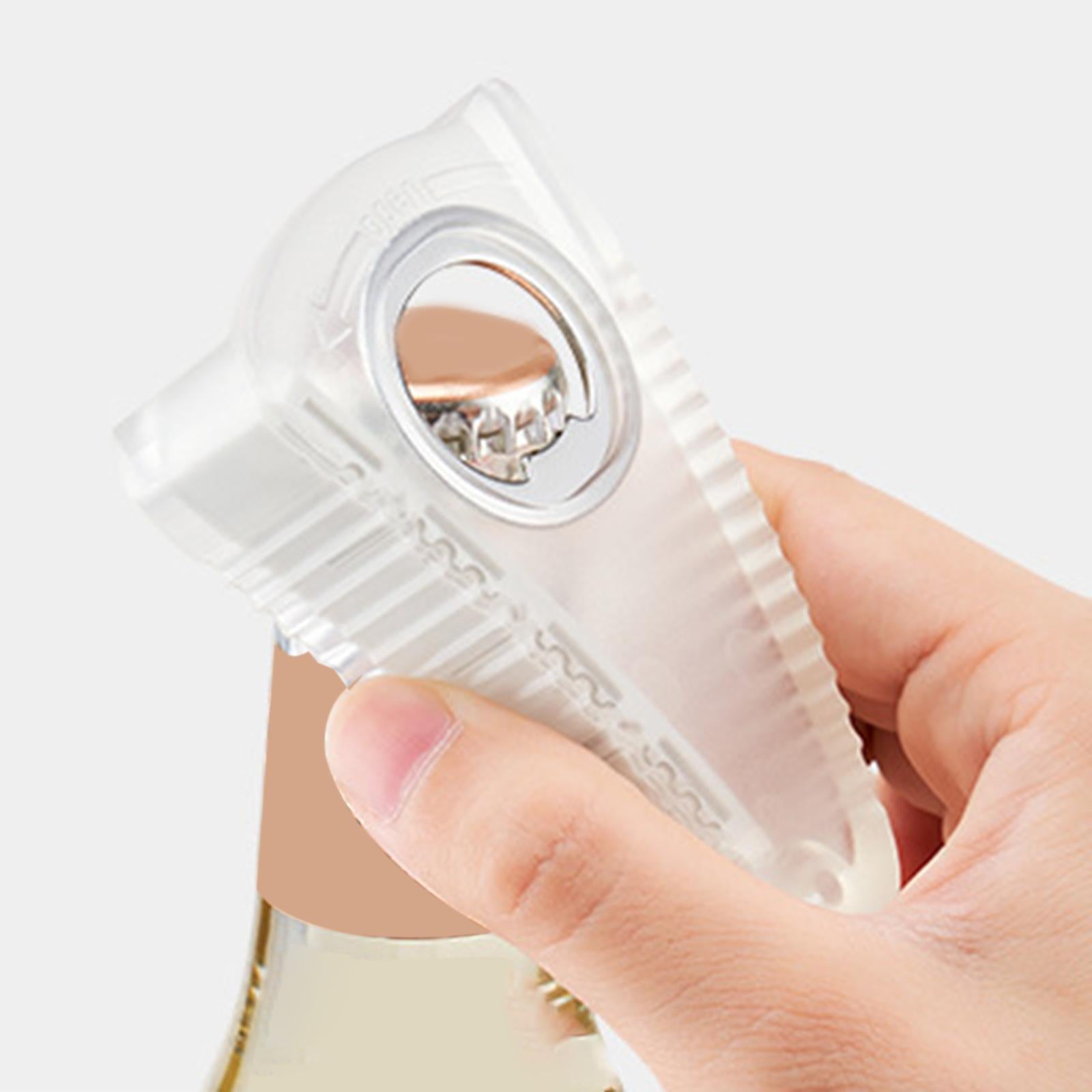 Creative Bottle Opener Non-Slip Kitchen Tools Protable for Office Home Transparent
