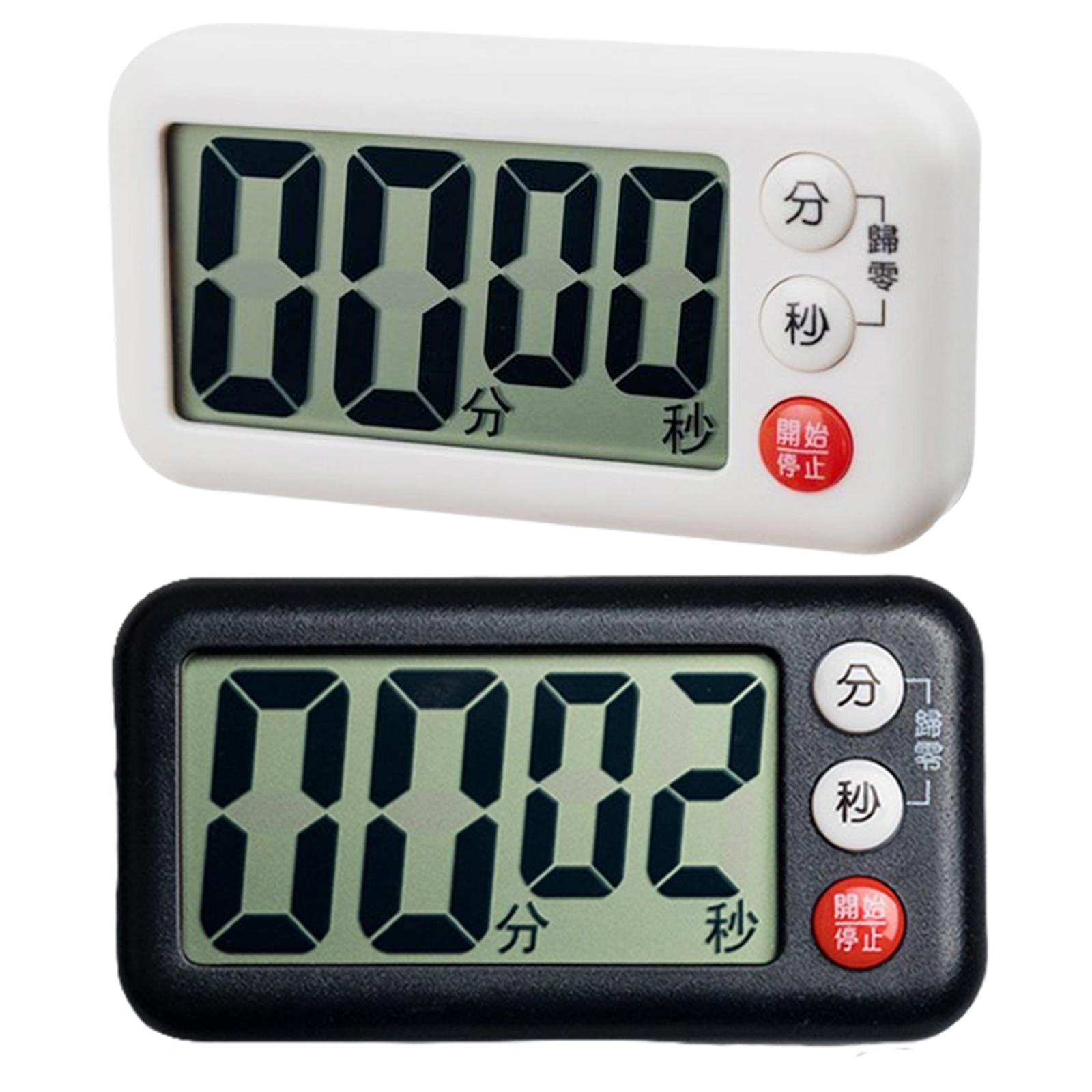 Digital Kitchen Timer, Count Down LED Display for Baking Fitness The Elderly White