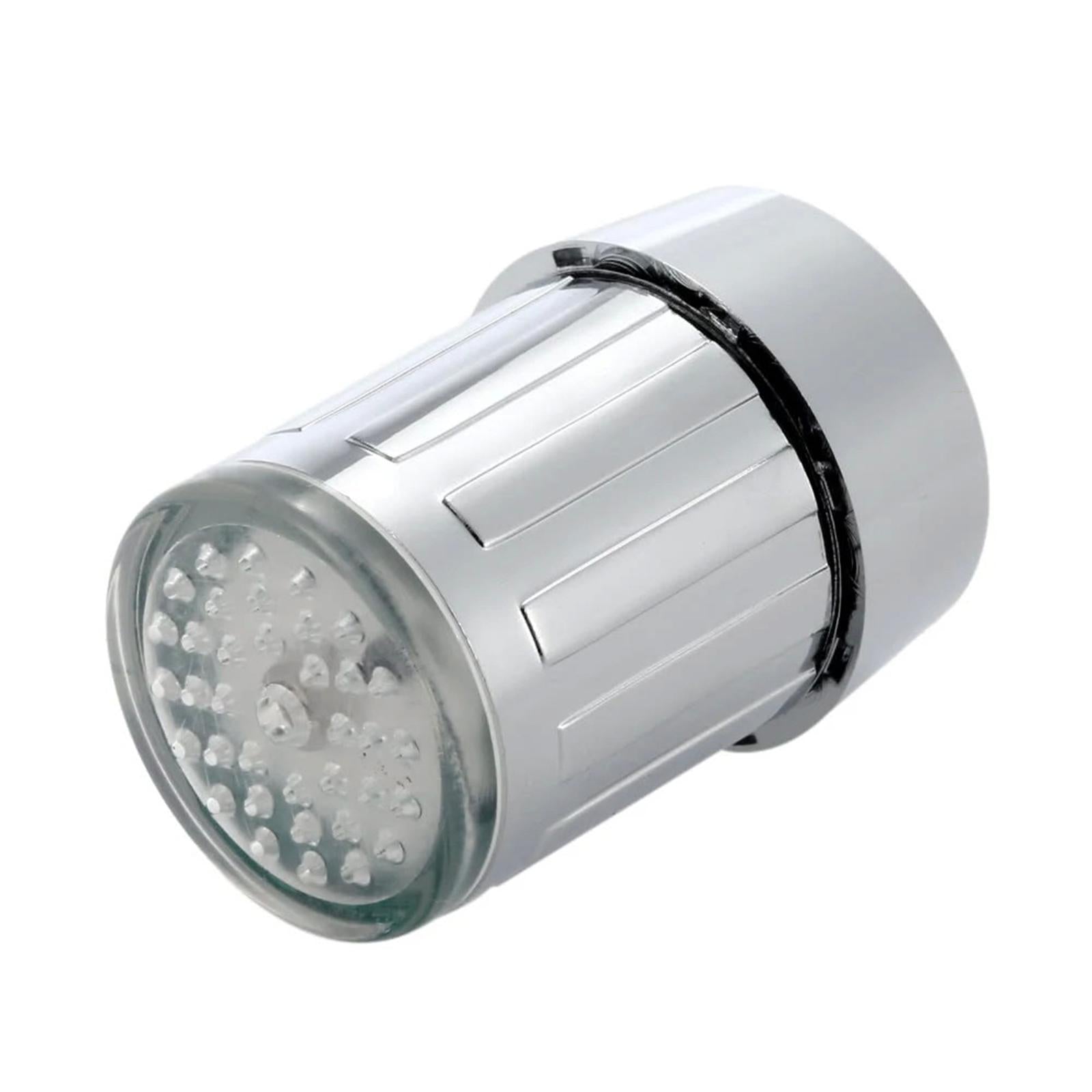 LED 3 Colors Changing Temperature Sensor Light Glow Water Faucet Stream Tap