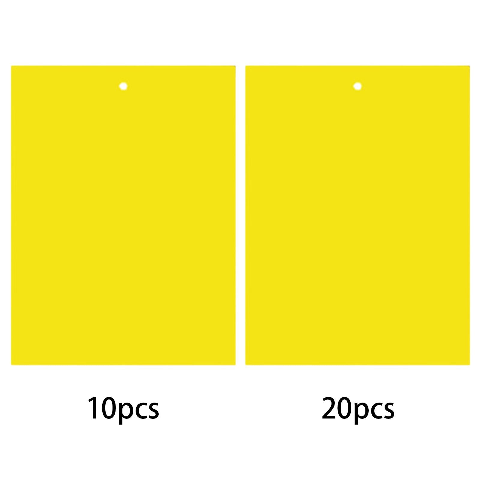 Sticky Traps 20x15cm Yellow Double-Sided for Flying Plant Insect Thrips 10PC
