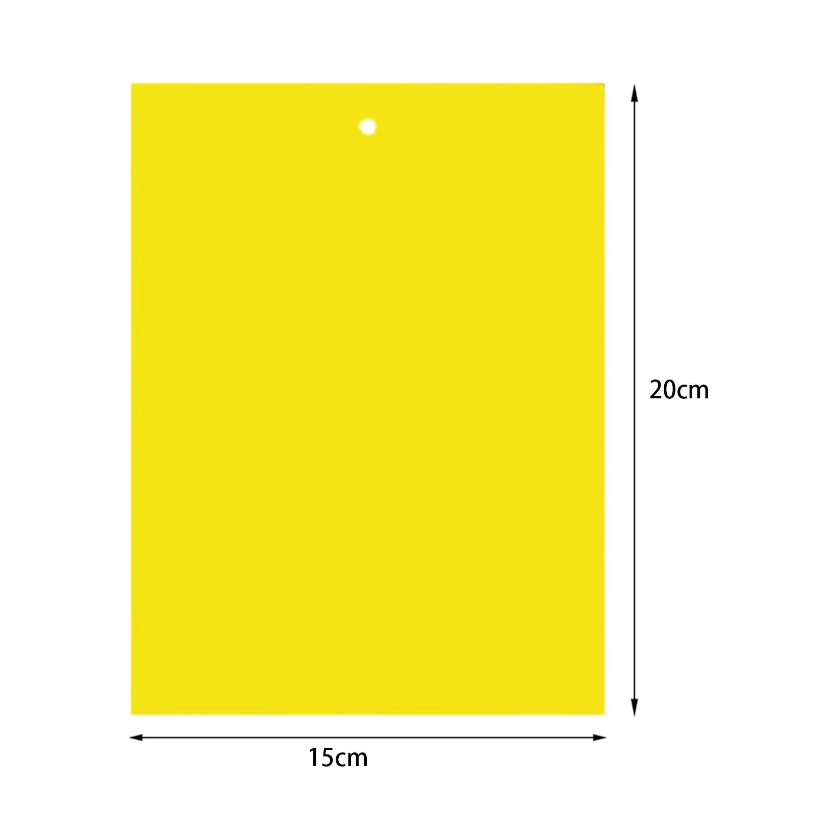 Sticky Traps 20x15cm Yellow Double-Sided for Flying Plant Insect Thrips 20PC