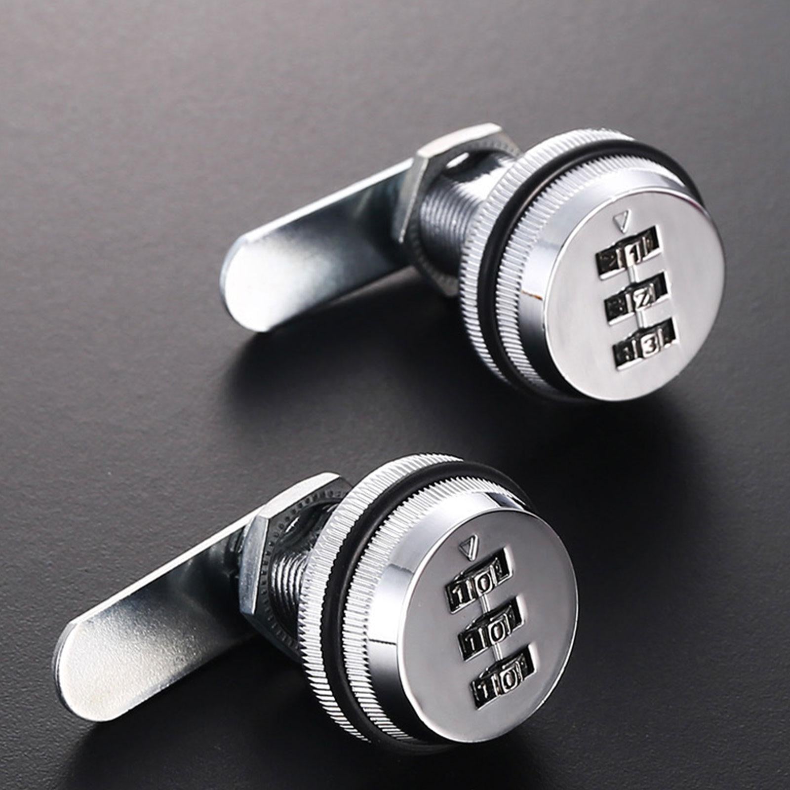 Combination Cam Lock Safe Cabinet Drawer Digital Code For Mail Box Keyless Silver