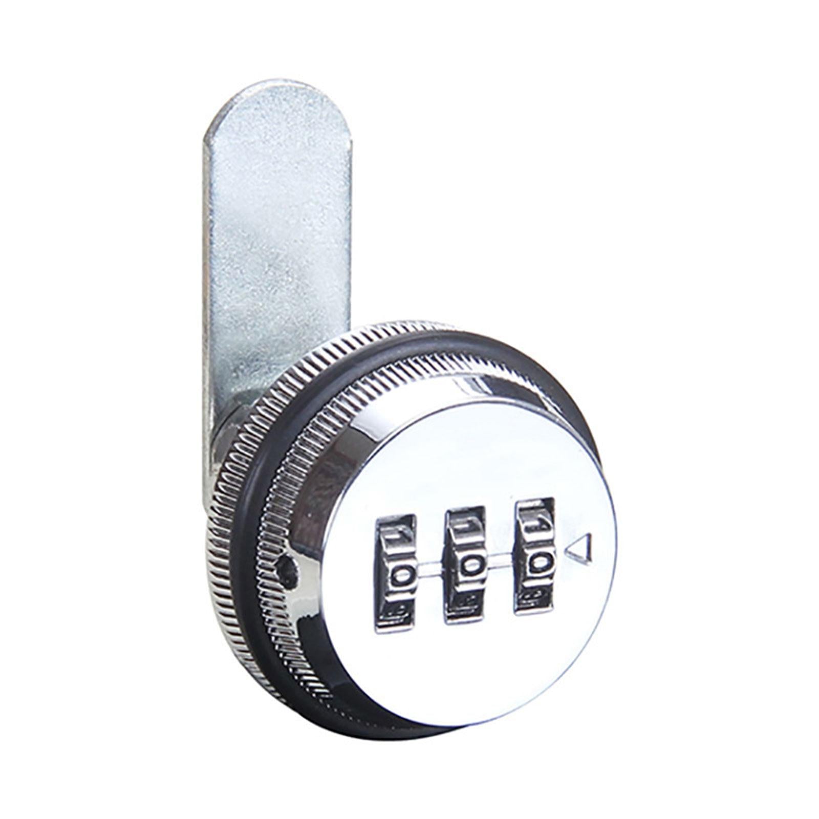 Combination Cam Lock Safe Cabinet Drawer Digital Code For Mail Box Keyless Silver