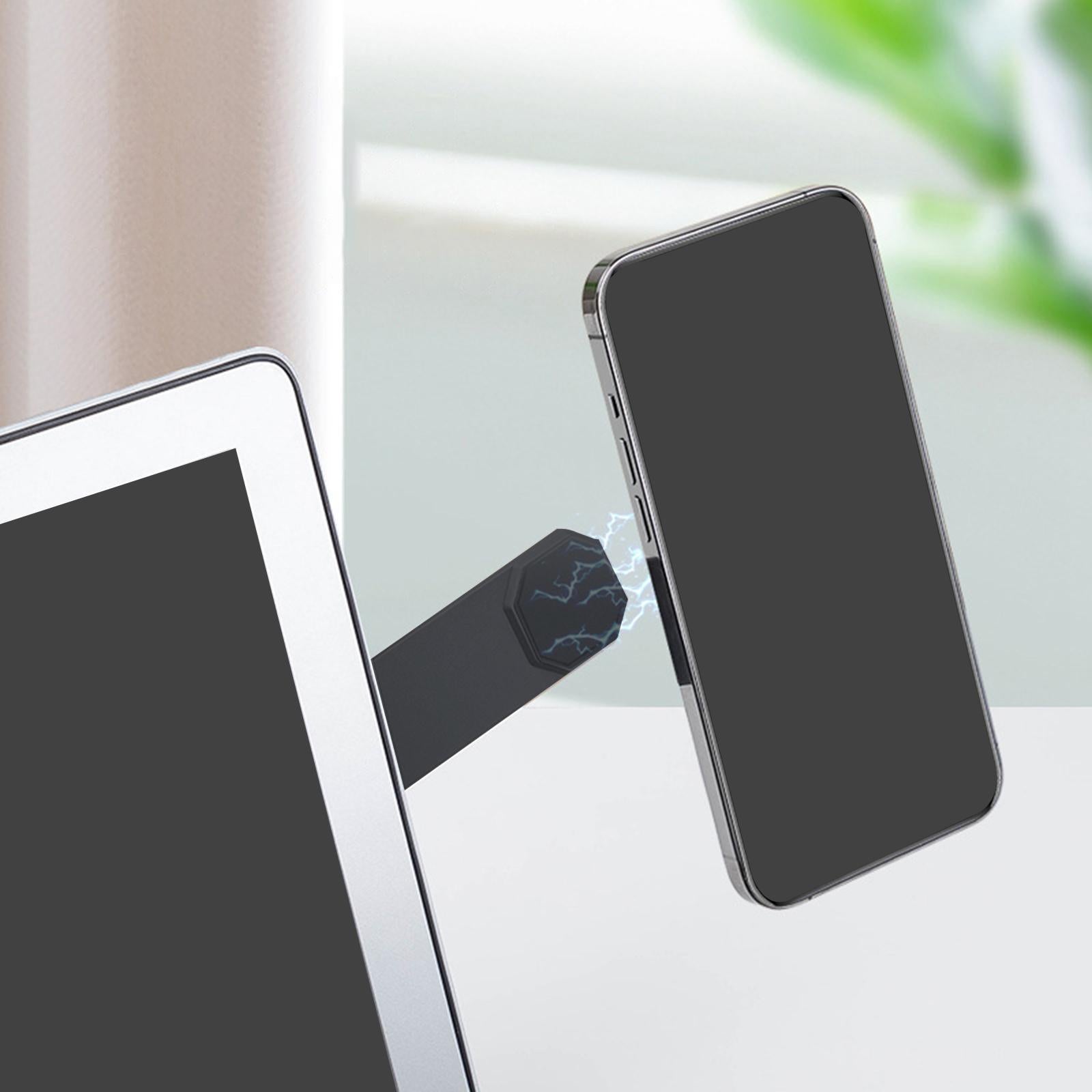 Expansion Laptop Phone Bracket Side Phone Holder for Computer Phone Black