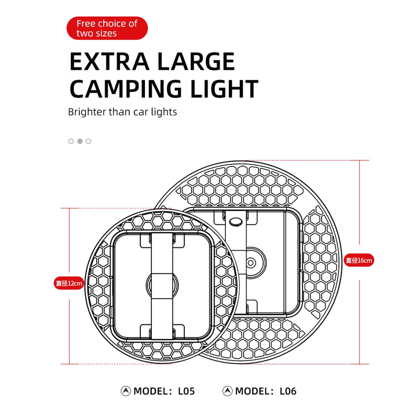 LED Camping Light Supply Equipment Rechargeable for Barbecue Yard Home Yellow White 40W