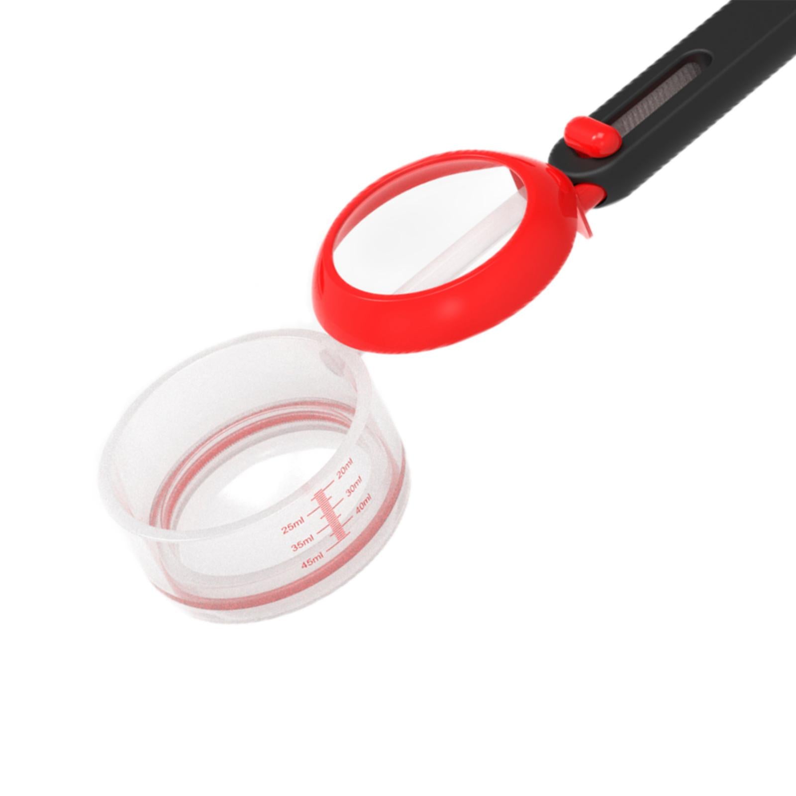 Multipurpose Adjustable Measuring Spoon with Scale for Cooking Baking Tool Red