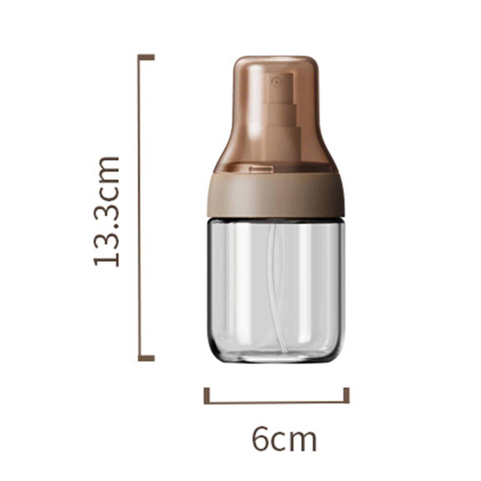Portable Glass Oil Sprayer Kitchen Supplies for Barbecue Vinegar Sauce 125ML brown
