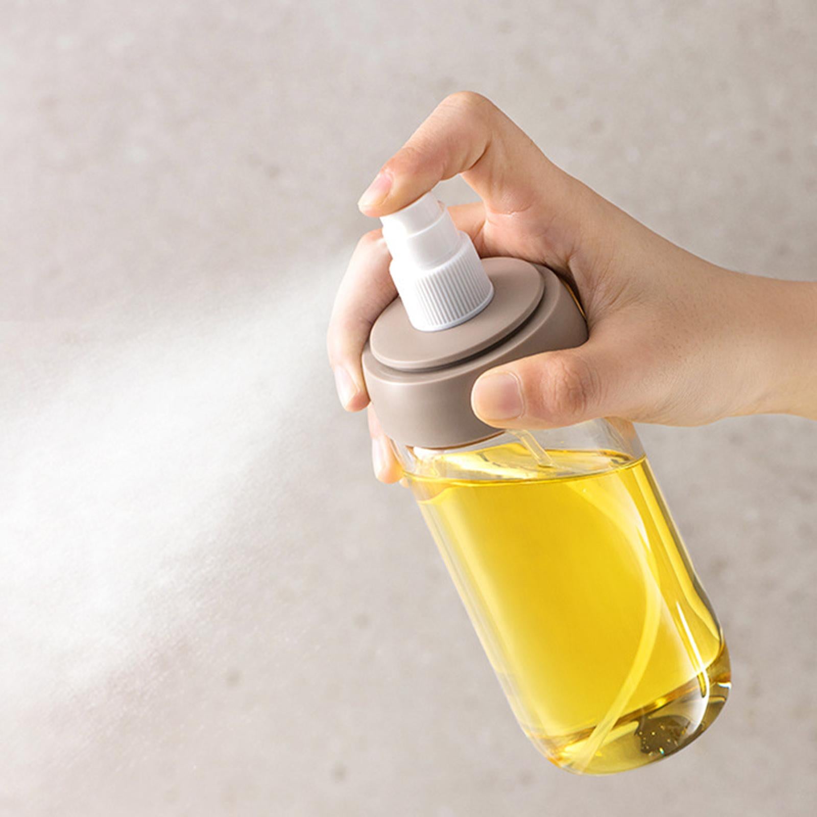 Portable Glass Oil Sprayer Kitchen Supplies for Barbecue Vinegar Sauce 250ML brown