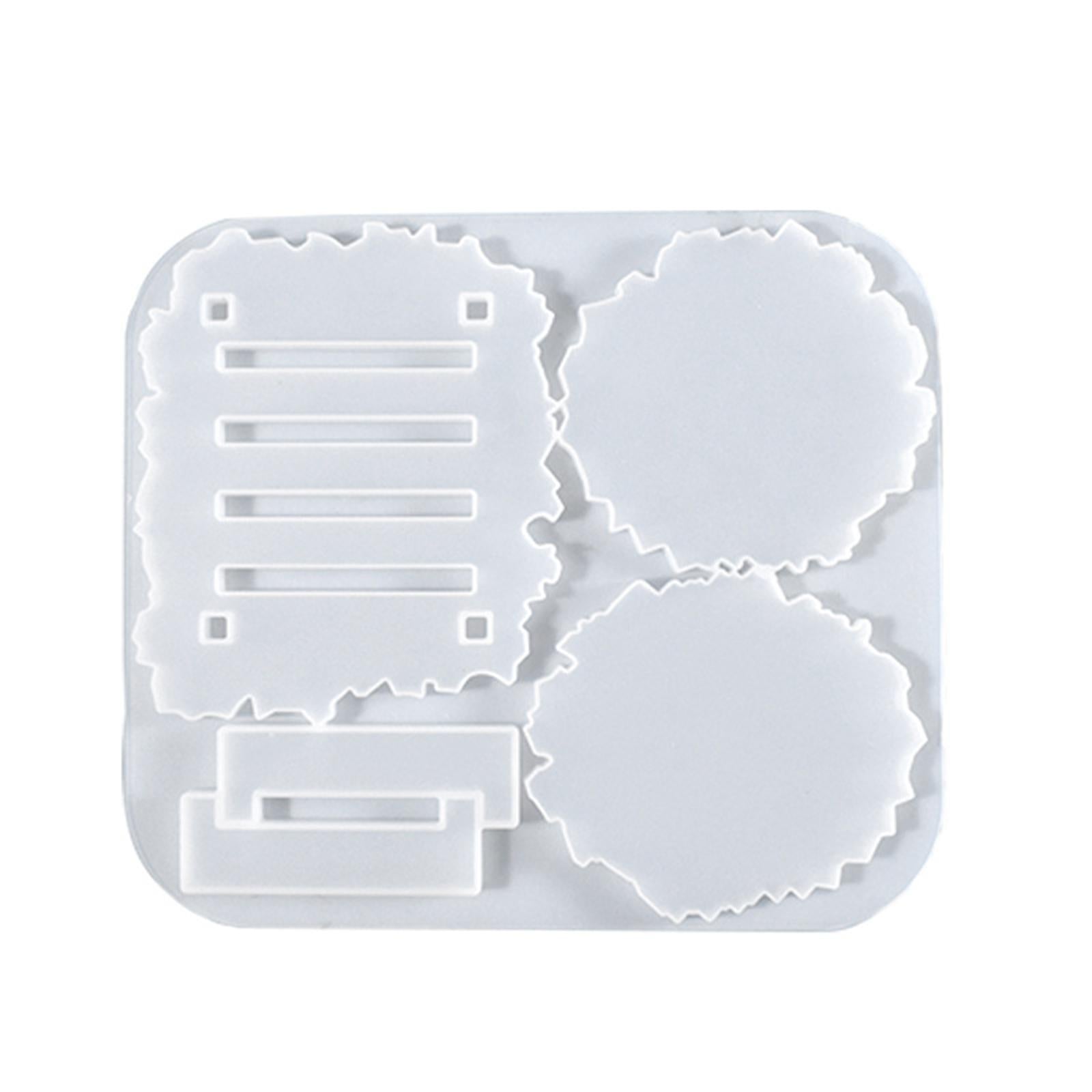 Epoxy Resin Coaster Casting Mold DIY Crafts 8.6x7.6x0.4inch Durable Material