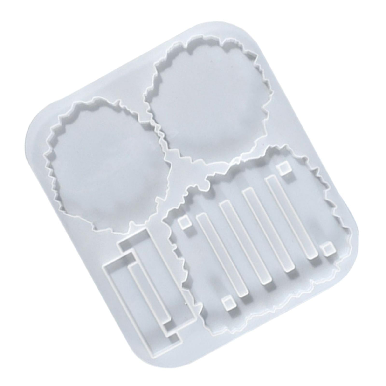 Epoxy Resin Coaster Casting Mold DIY Crafts 8.6x7.6x0.4inch Durable Material