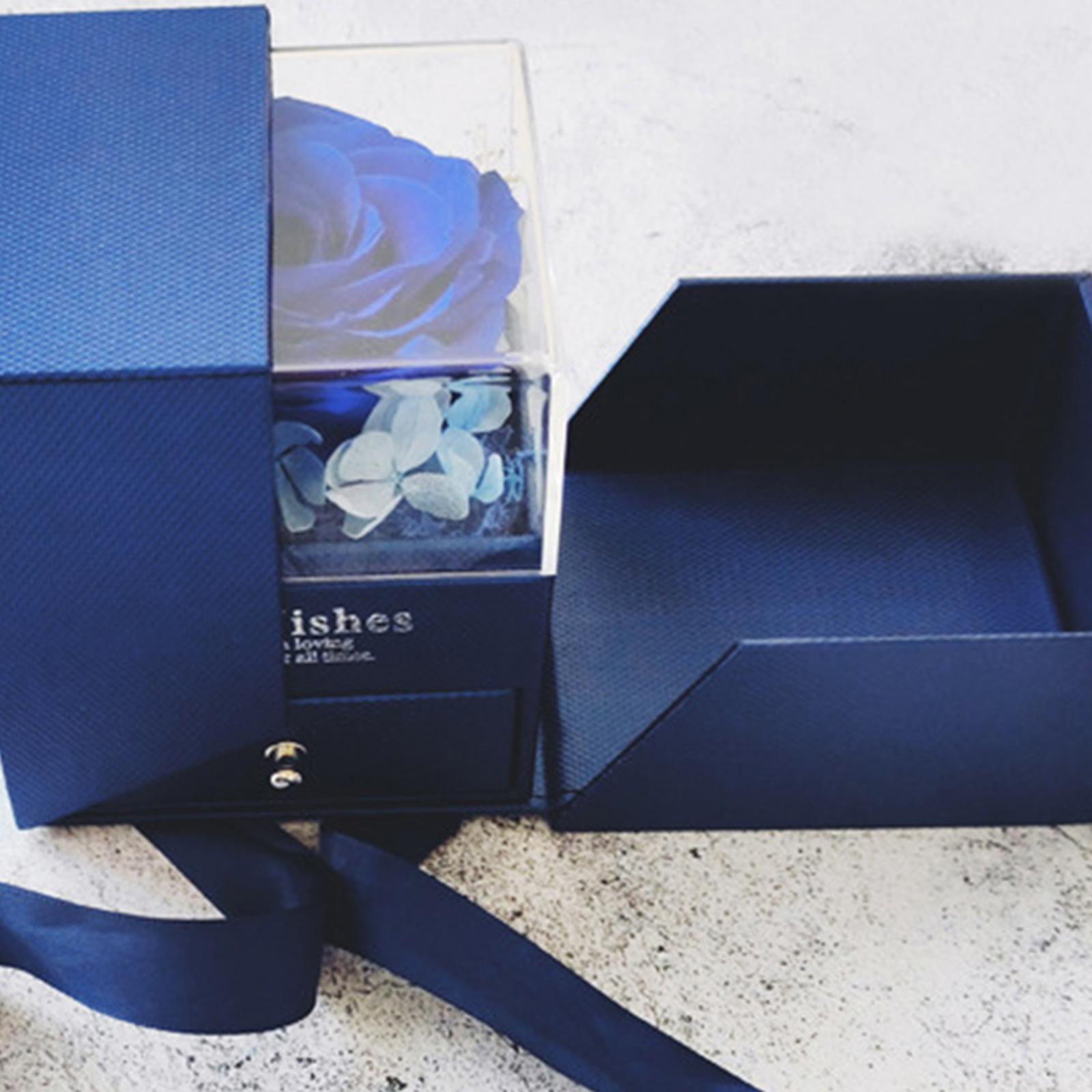 Natural Preserved Rose Eternal Rose for Valentines Day Mothers Day Women blue
