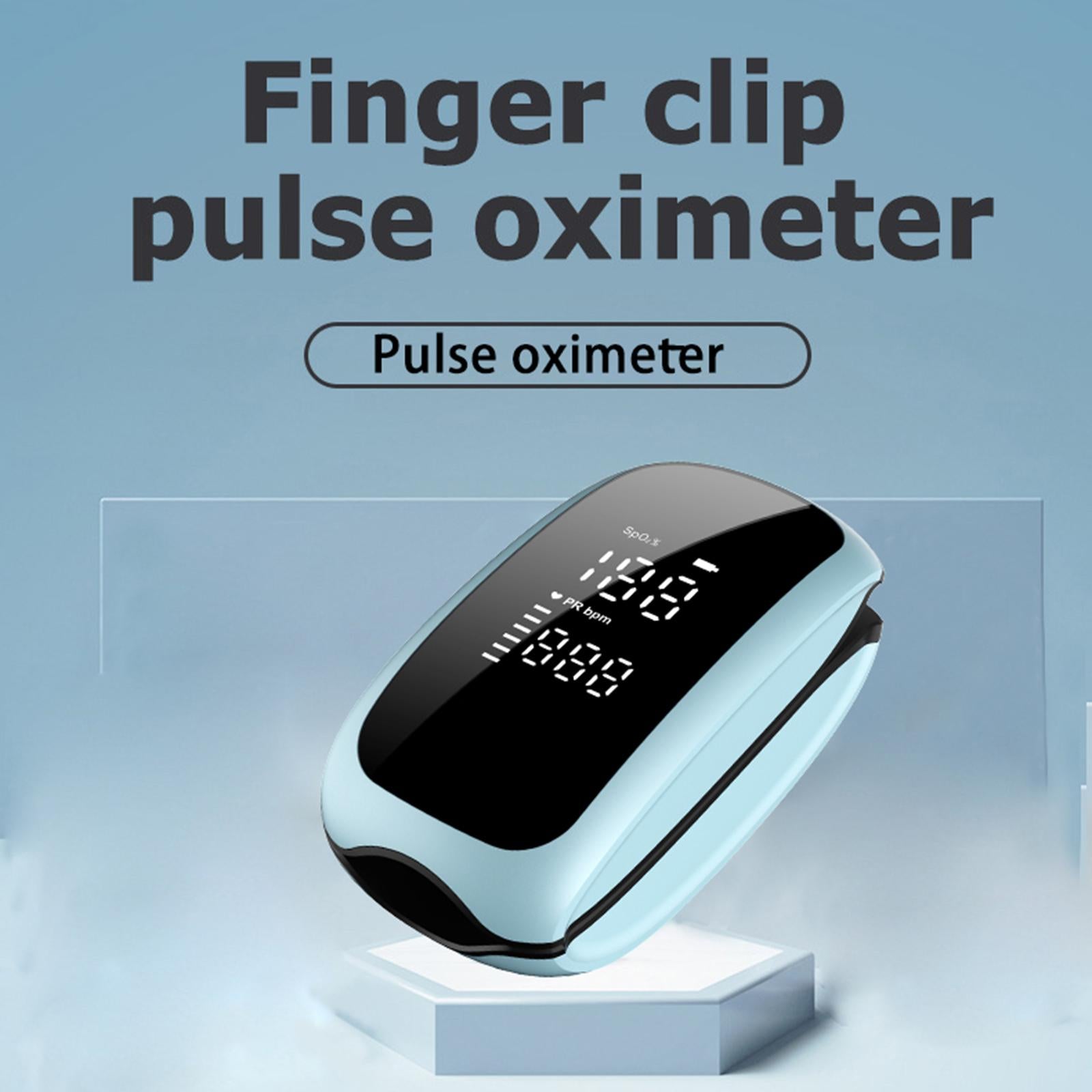 Portable Fingertip Pulse Oximeter Blood Oxygen Saturation Monitor  Blue