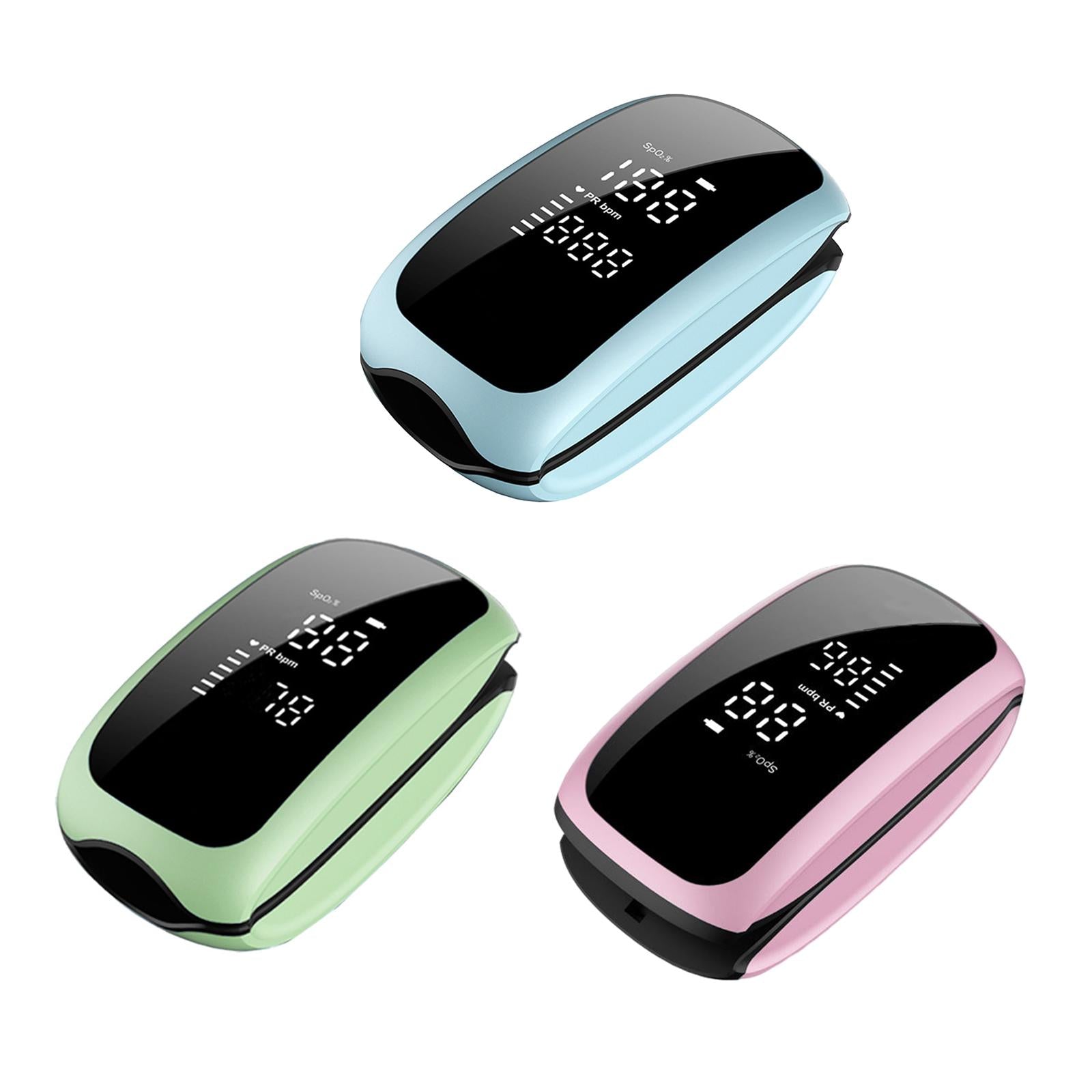 Portable Fingertip Pulse Oximeter Blood Oxygen Saturation Monitor  Blue