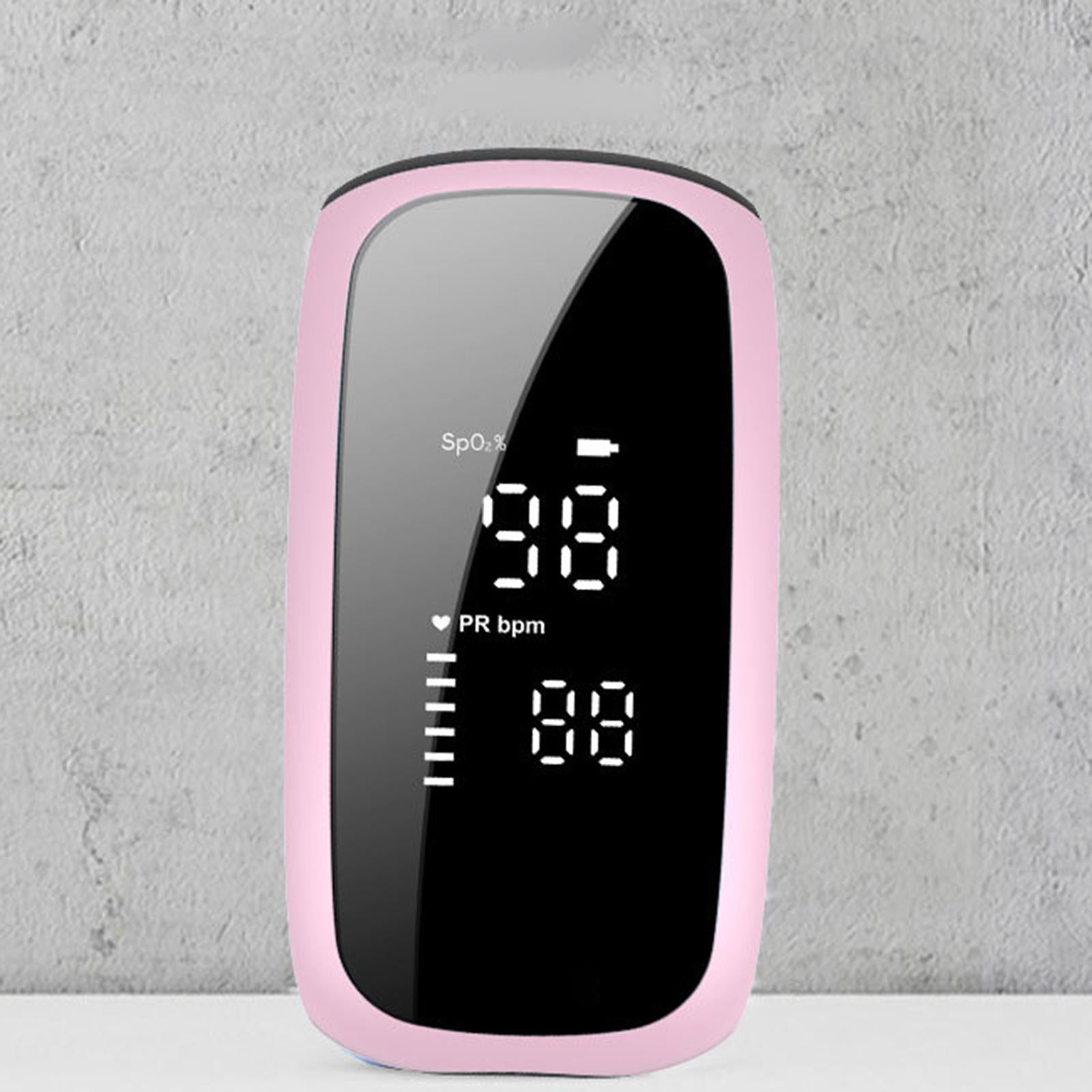 Portable Fingertip Pulse Oximeter Blood Oxygen Saturation Monitor  Pink