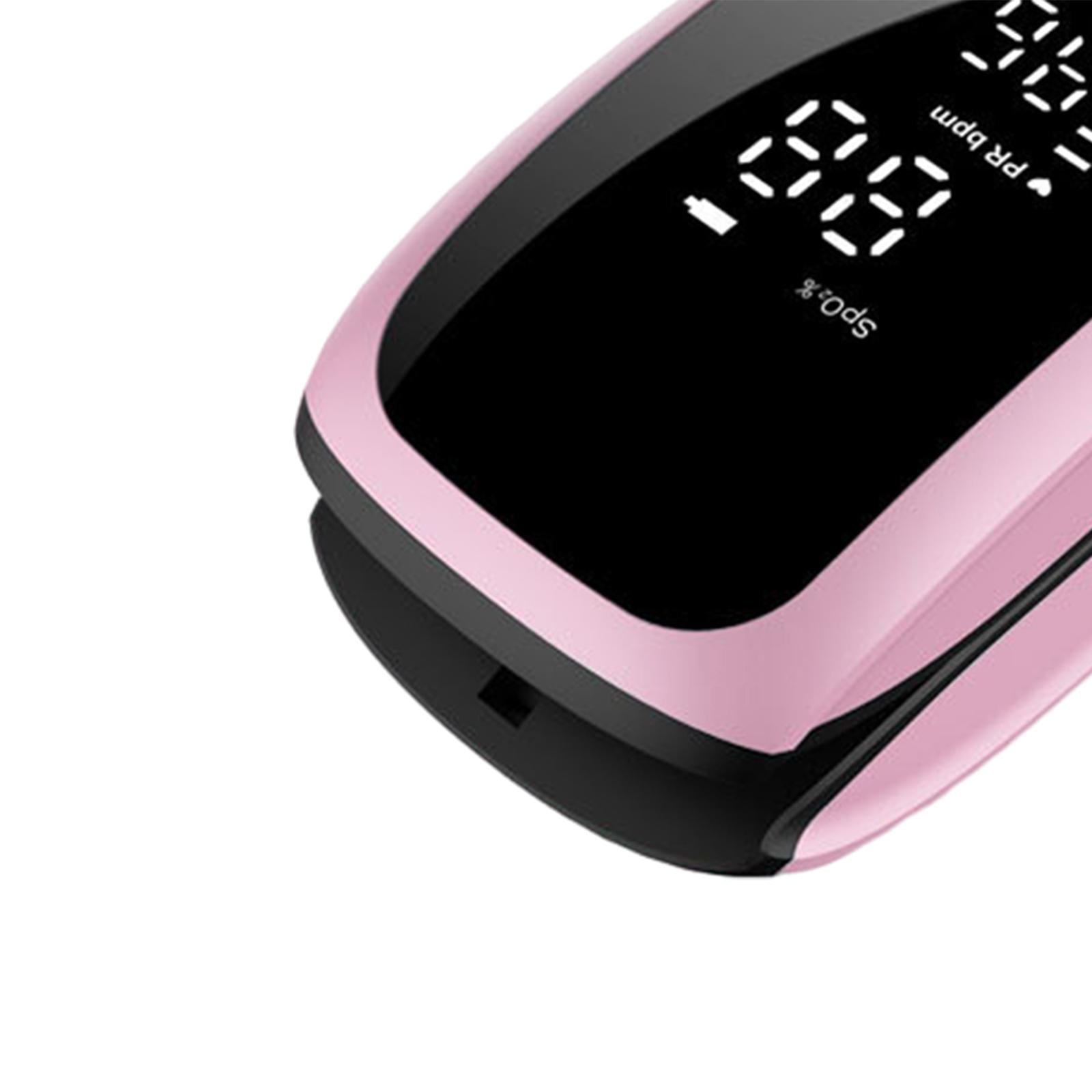 Portable Fingertip Pulse Oximeter Blood Oxygen Saturation Monitor  Pink