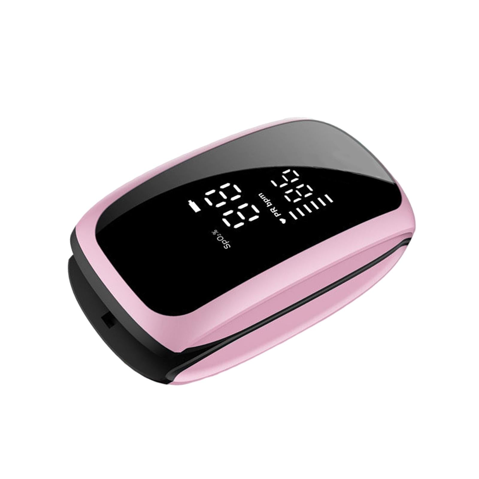 Portable Fingertip Pulse Oximeter Blood Oxygen Saturation Monitor  Pink
