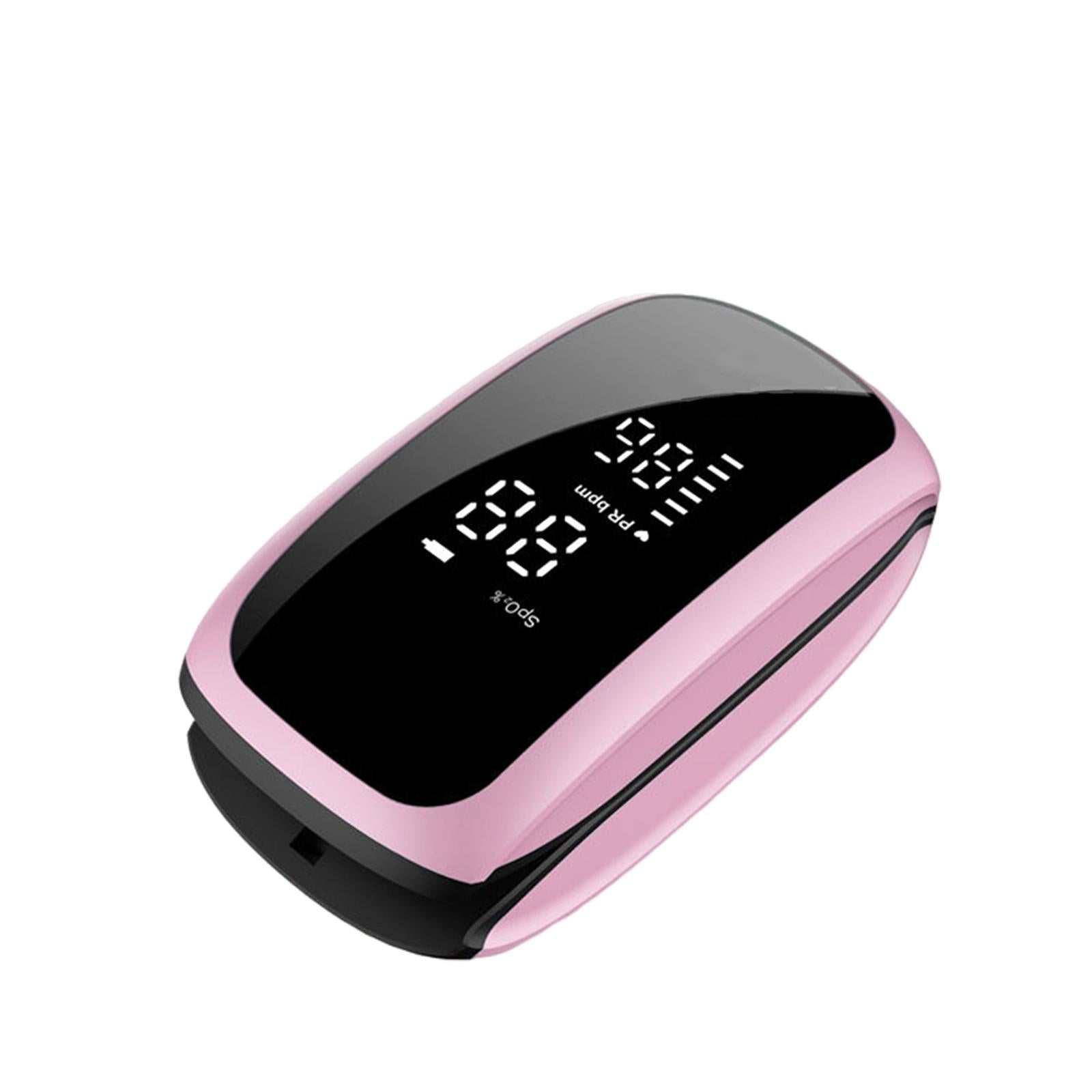 Portable Fingertip Pulse Oximeter Blood Oxygen Saturation Monitor  Pink