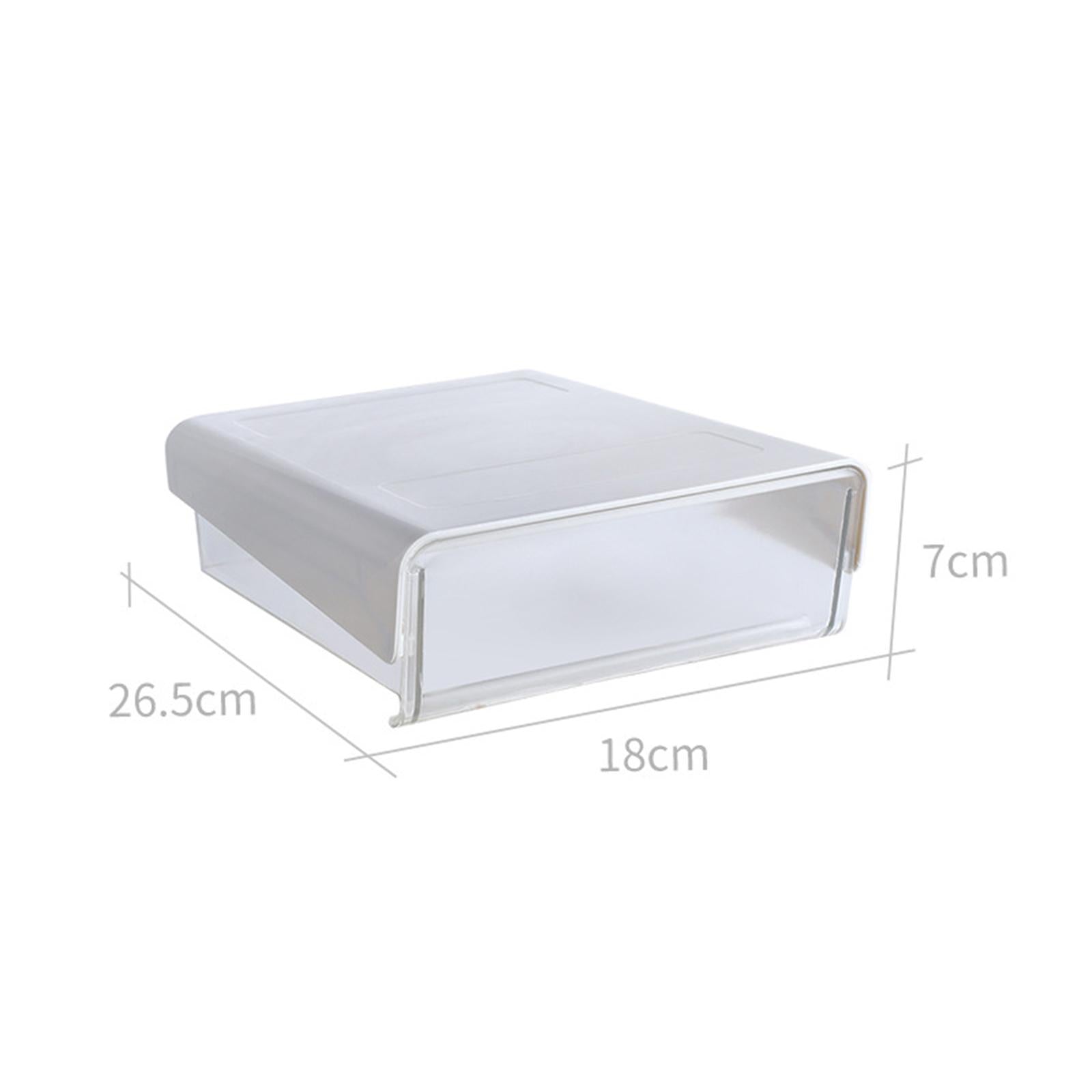 Under Table Drawer with Smooth Sliding Track for Makeup Large white