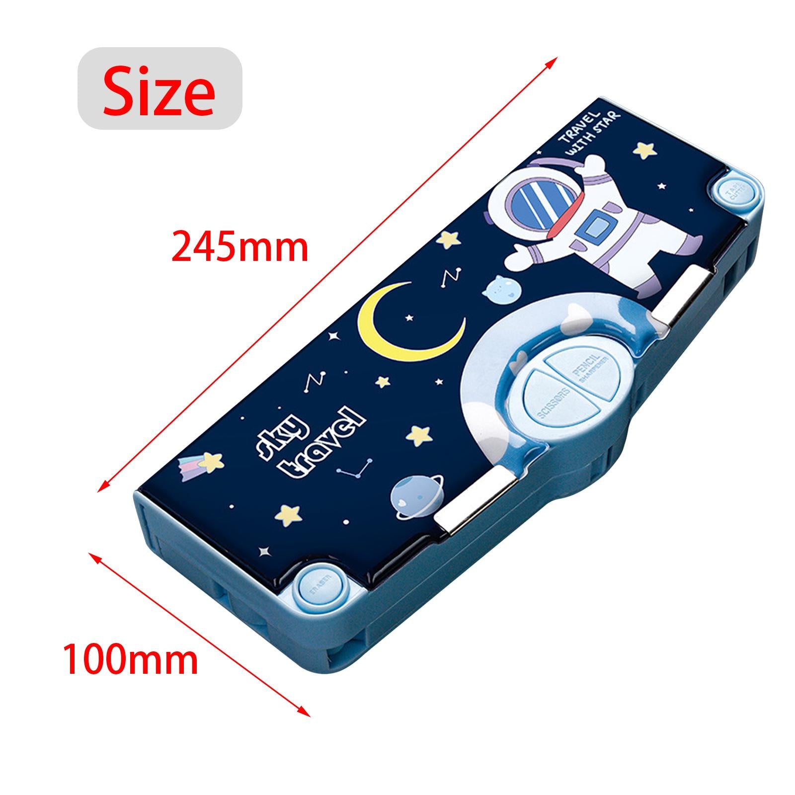 Cute Pencil Box Pencil Case for Student Gift School Supplies Middle School Astronaut