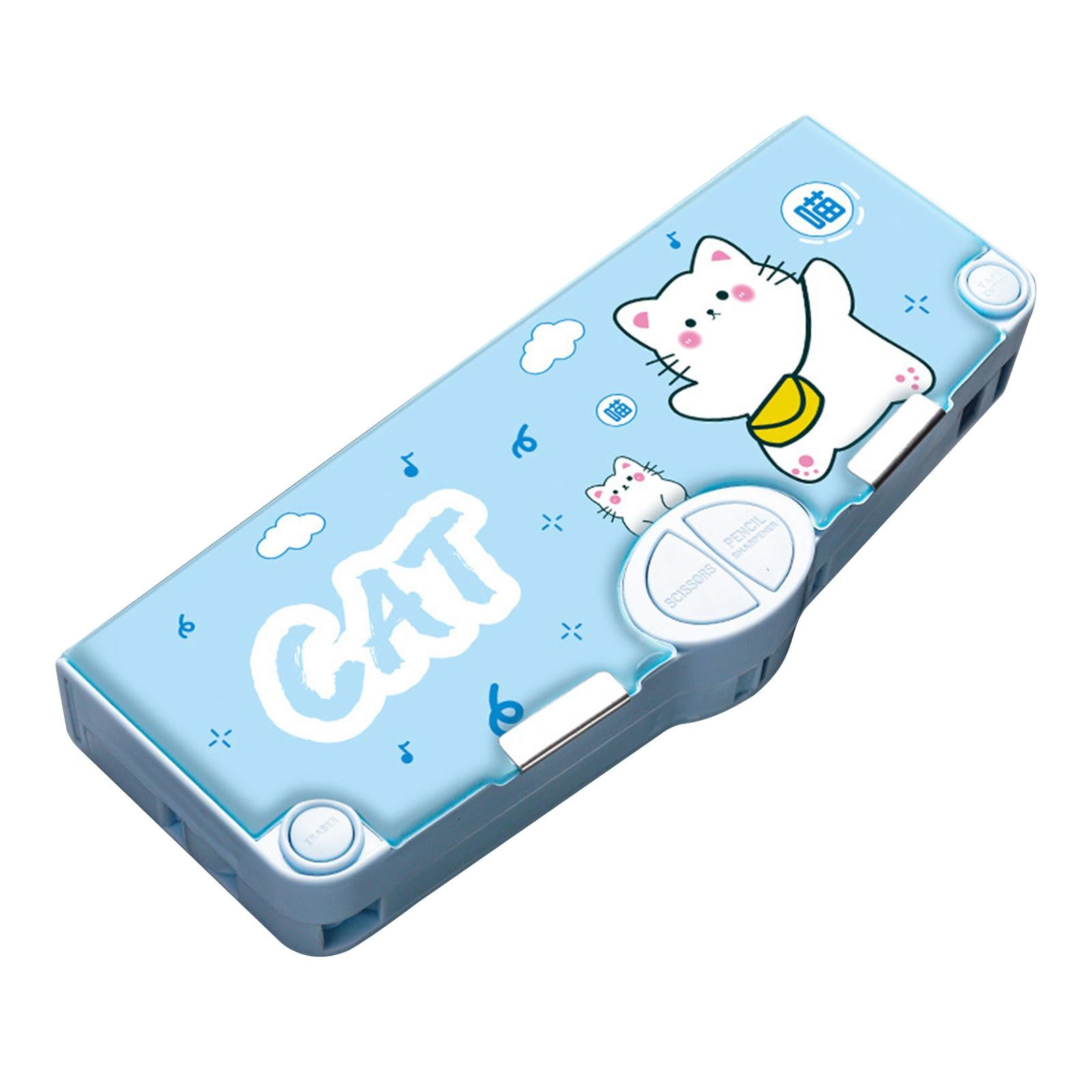 Cute Pencil Box Pencil Case for Student Gift School Supplies Middle School Lucky Cat