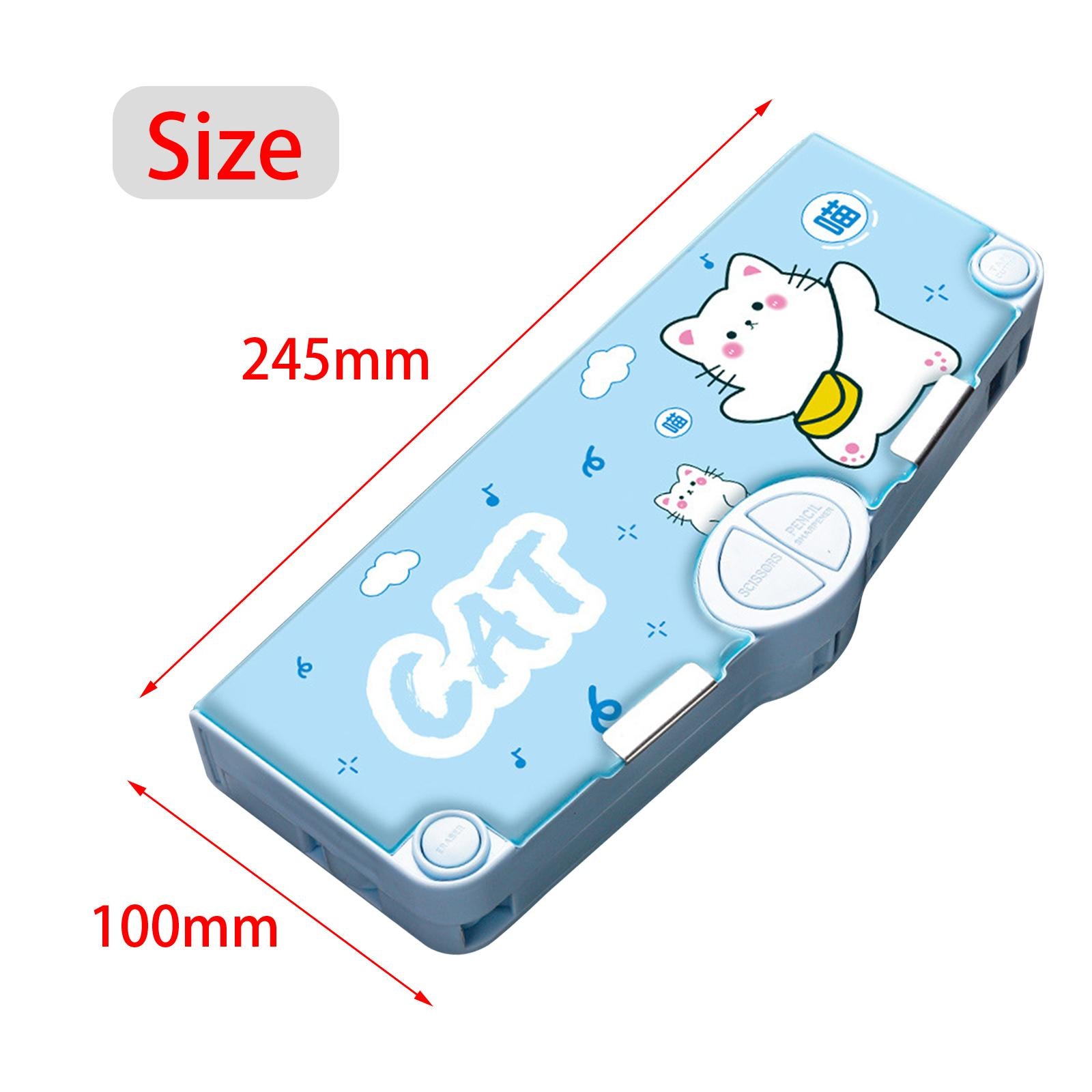 Cute Pencil Box Pencil Case for Student Gift School Supplies Middle School Lucky Cat