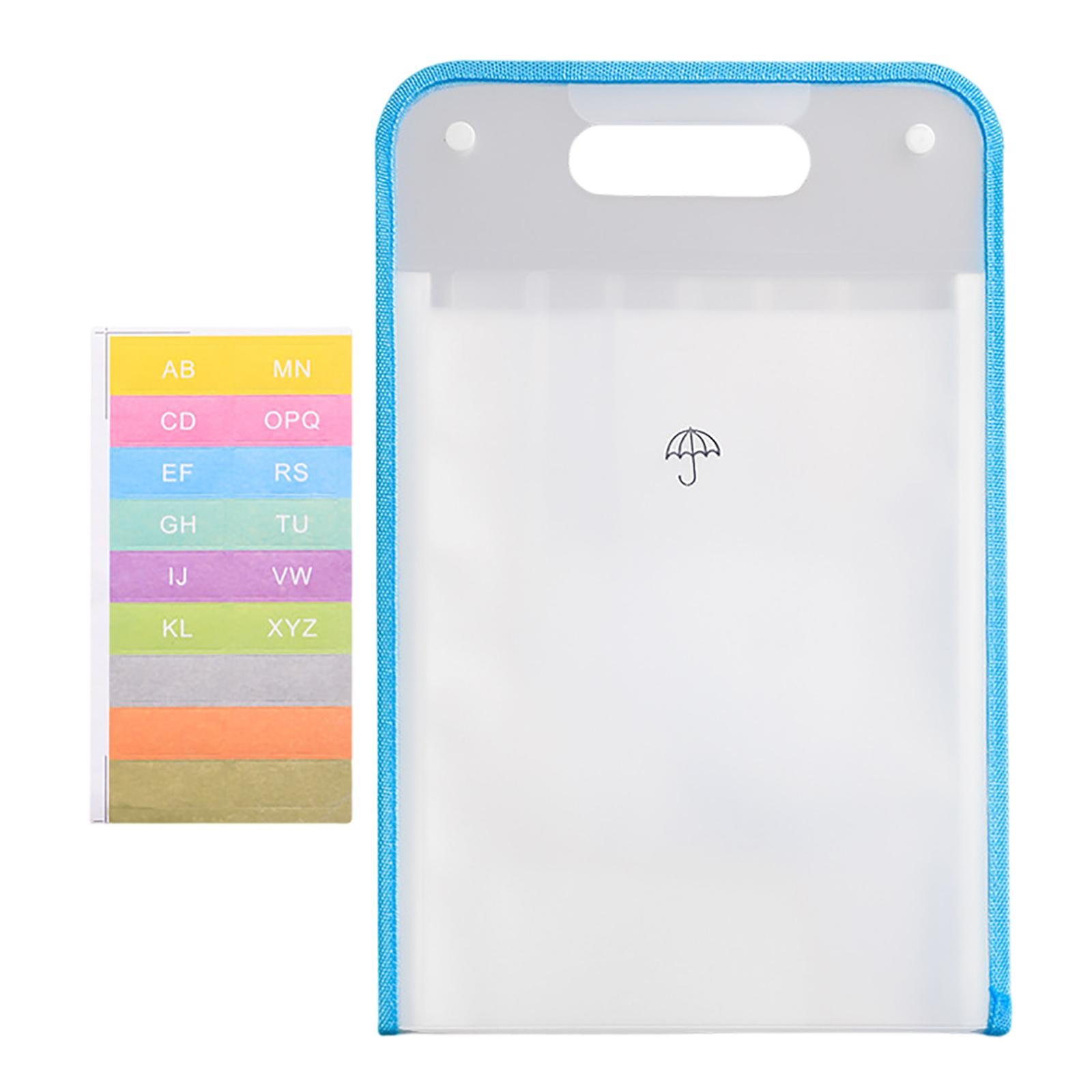 Portable Organ Bag File Classification Storage Bag Large Capacity for Office Transparent