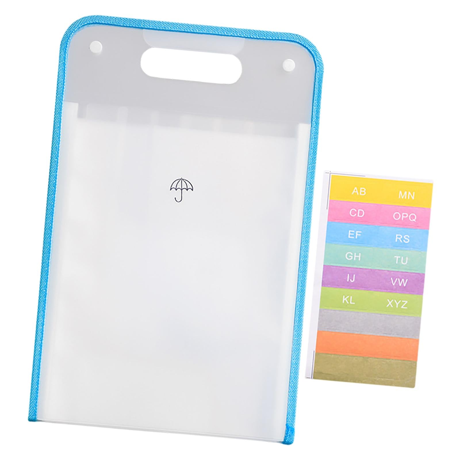 Portable Organ Bag File Classification Storage Bag Large Capacity for Office Transparent