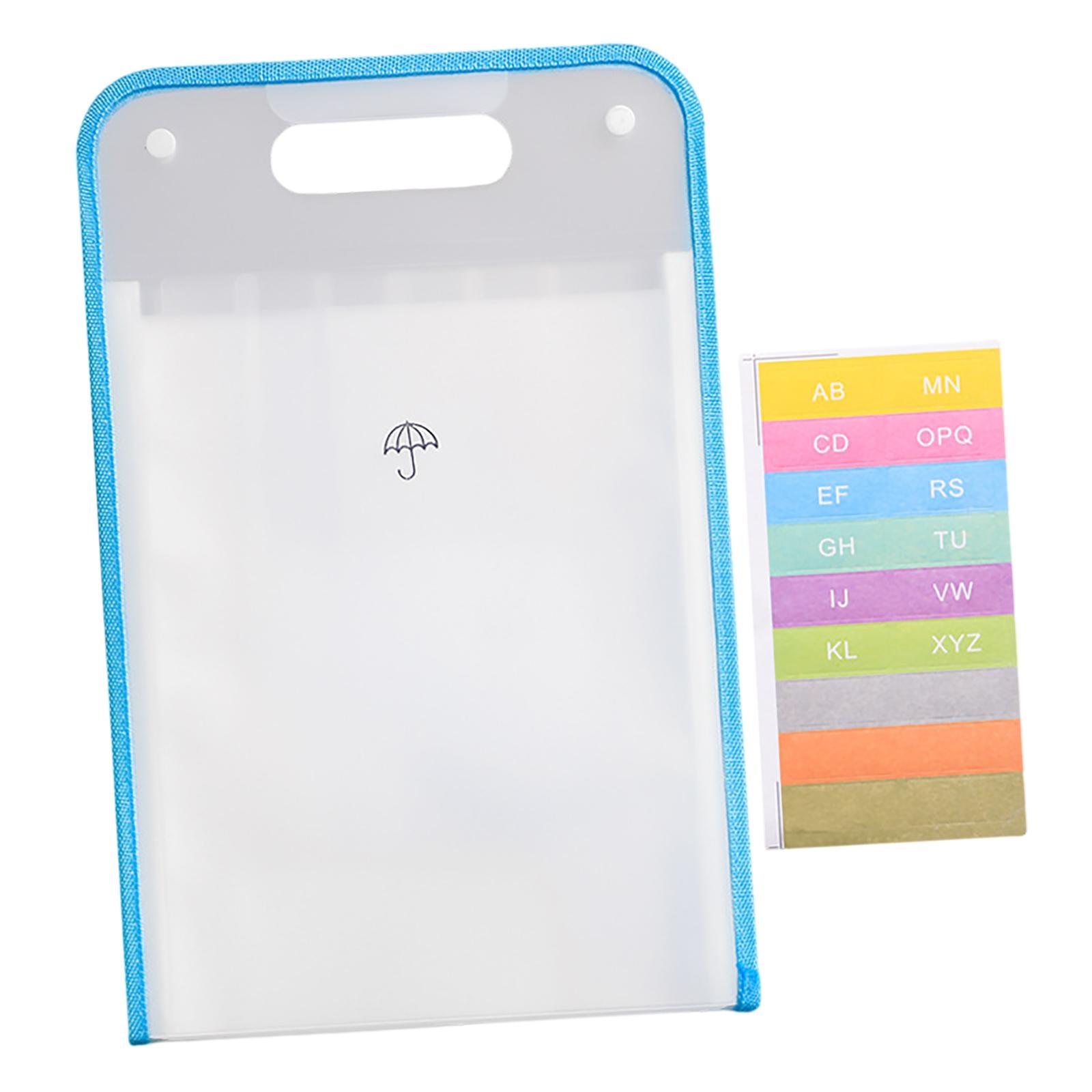 Portable Organ Bag File Classification Storage Bag Large Capacity for Office Transparent