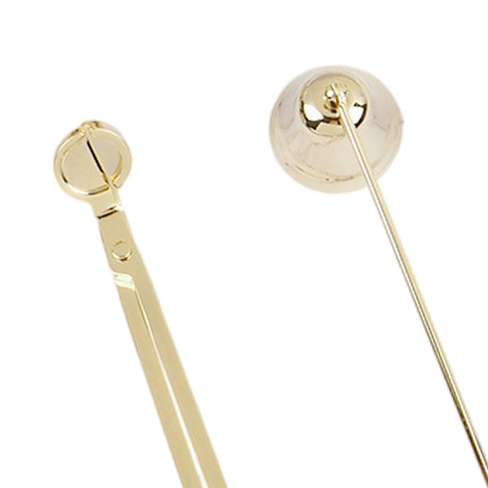 2x Candle Snuffer Candle Wick Trimmer Accessory Set Candle Cutter Safely Gold
