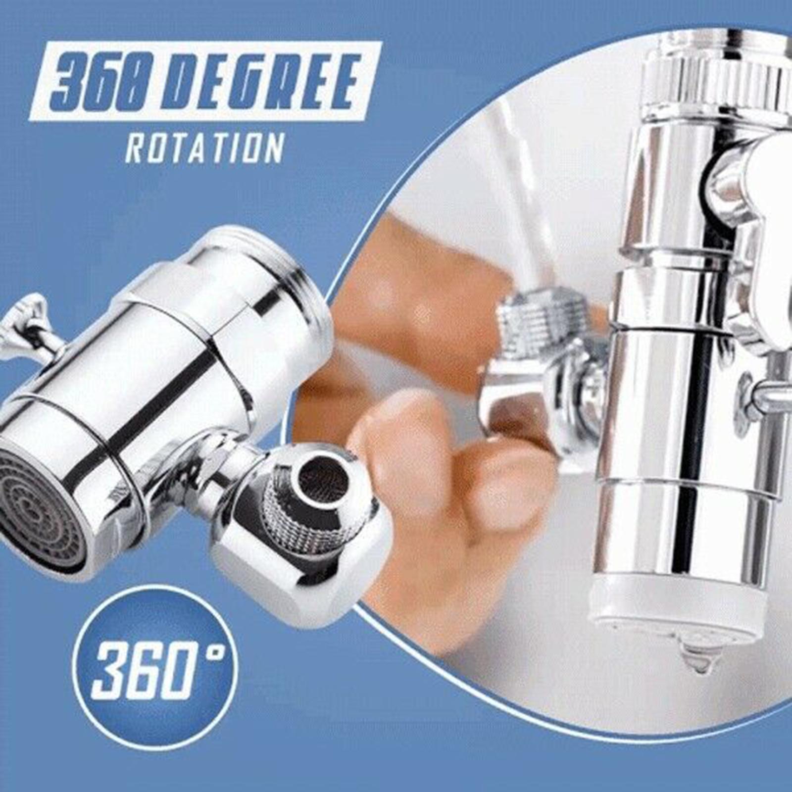 Splash Filter Faucet Replacement Adjustable Nozzle Rotatable for Bathroom