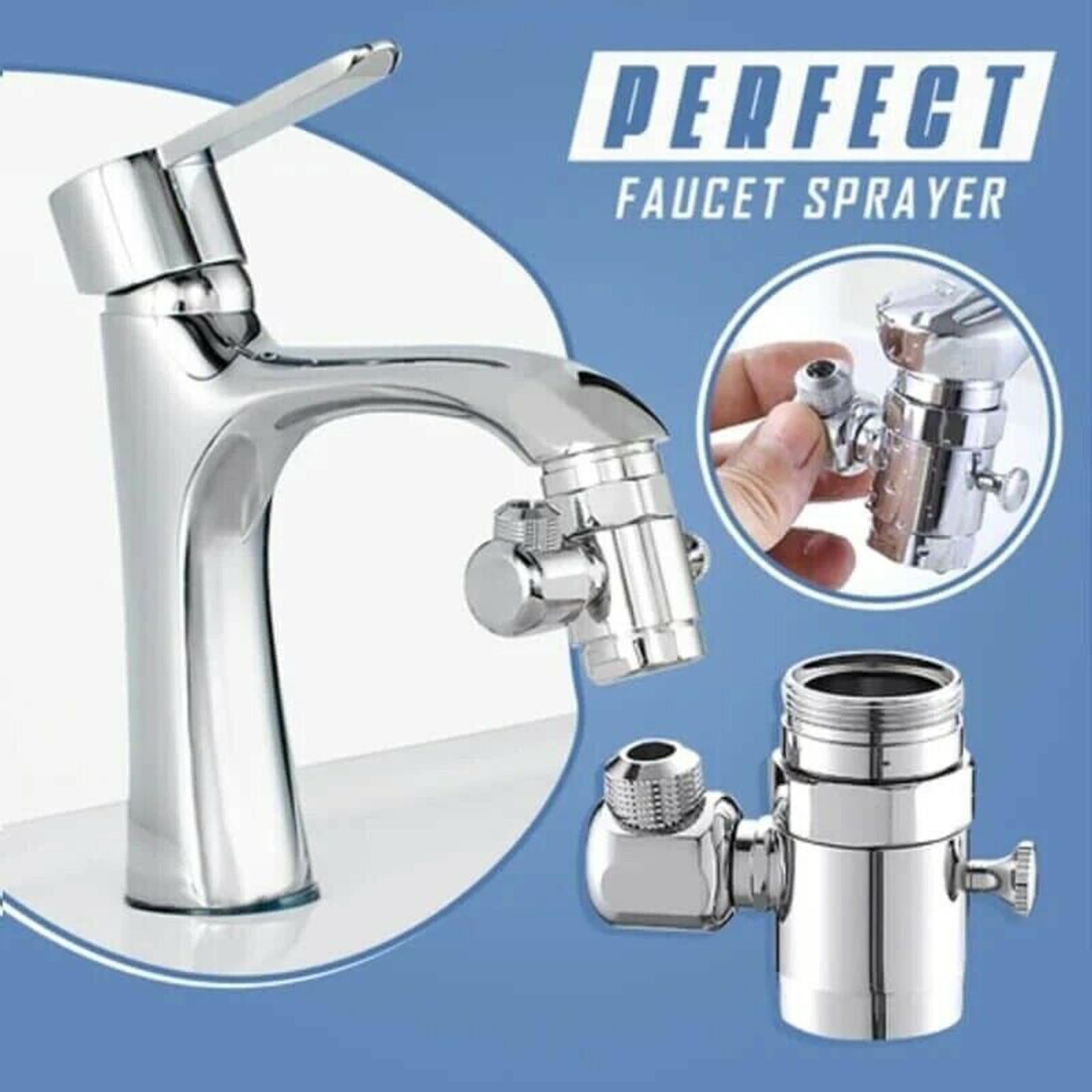 Splash Filter Faucet Replacement Adjustable Nozzle Rotatable for Bathroom