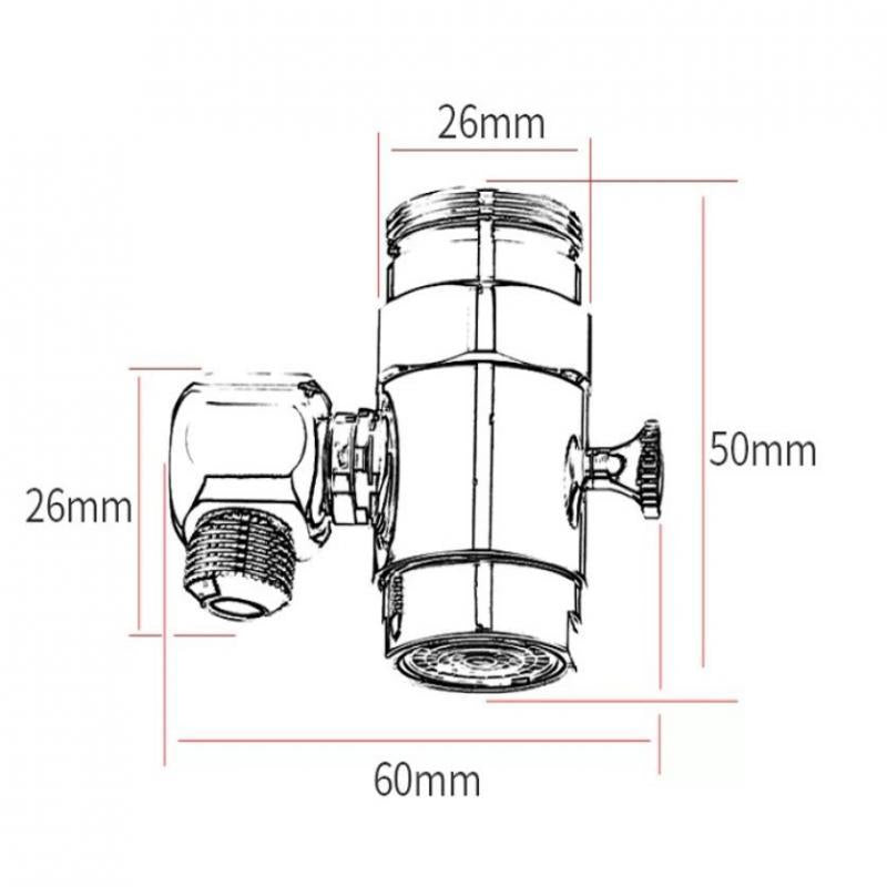Splash Filter Faucet Replacement Adjustable Nozzle Rotatable for Bathroom