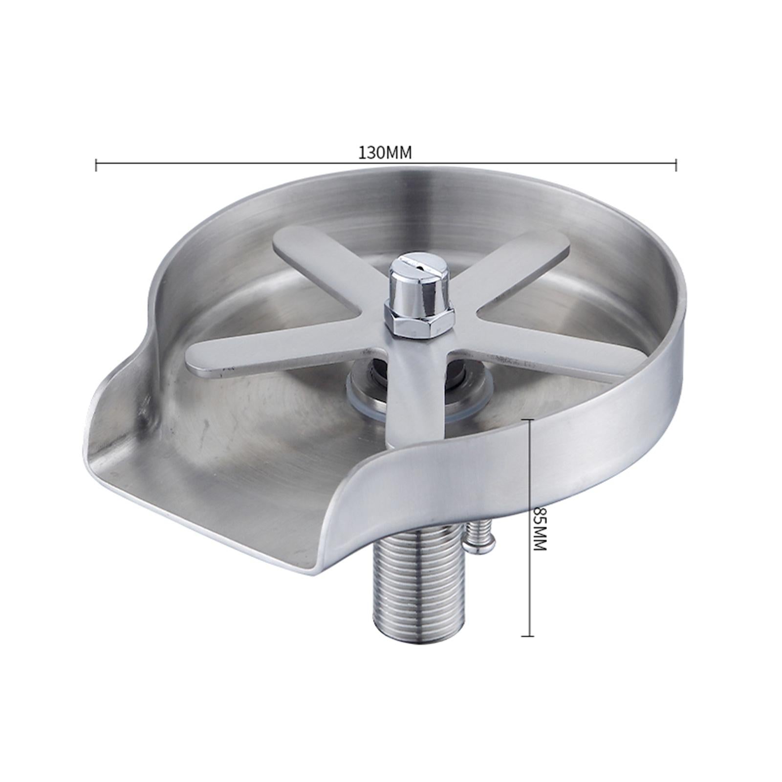 Kitchen Glass Rinser Bar Sink Cleaner Cup Washer Glass Rinser  Tray