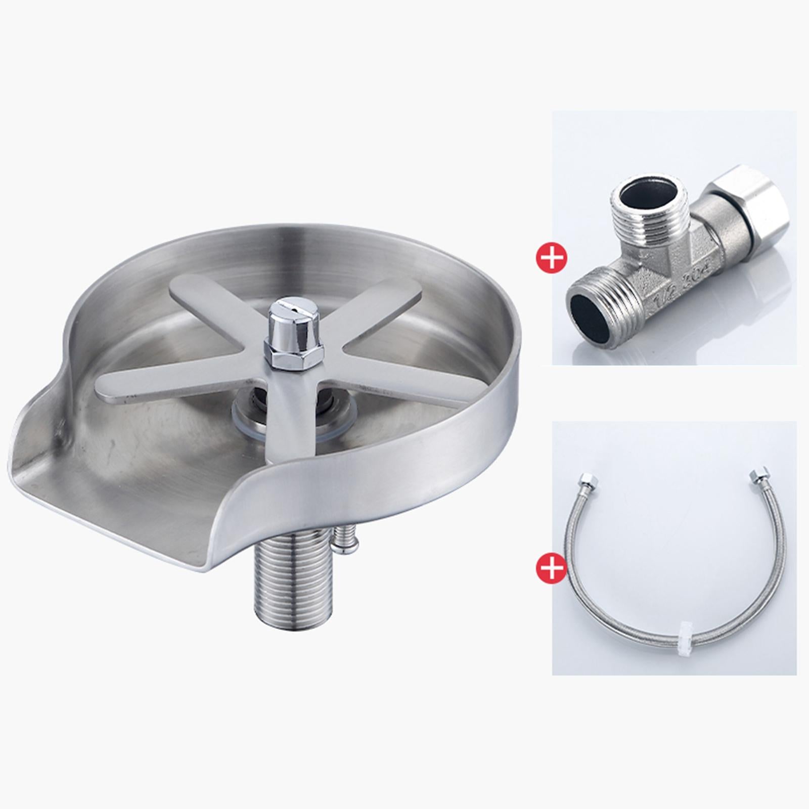 Kitchen Glass Rinser Bar Sink Cleaner Cup Washer 1Set