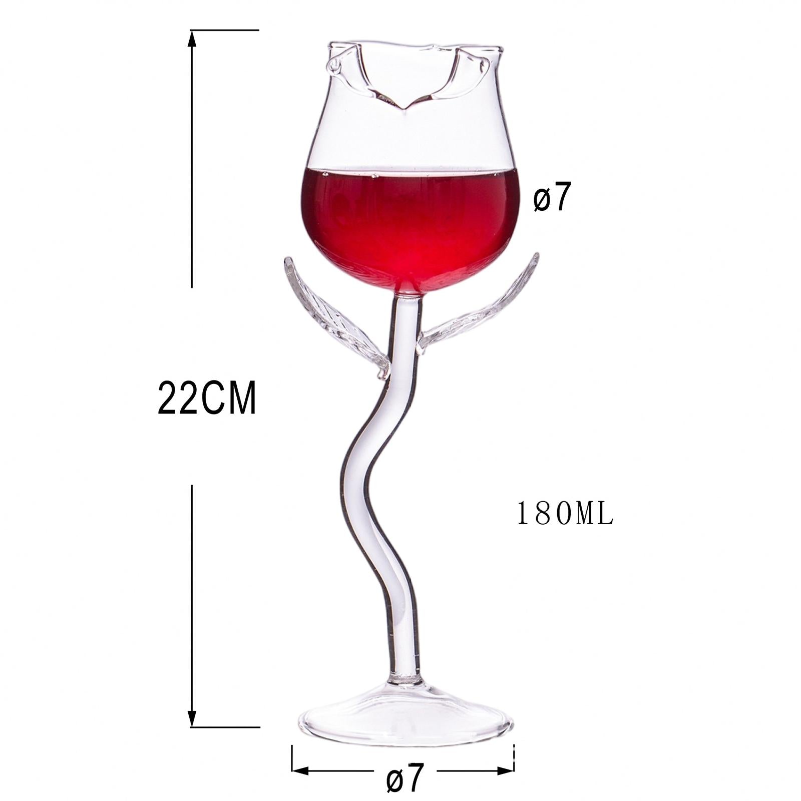 Rose Wine Glasses Transparent Barware for Festival Housewarming Gifts Dinner