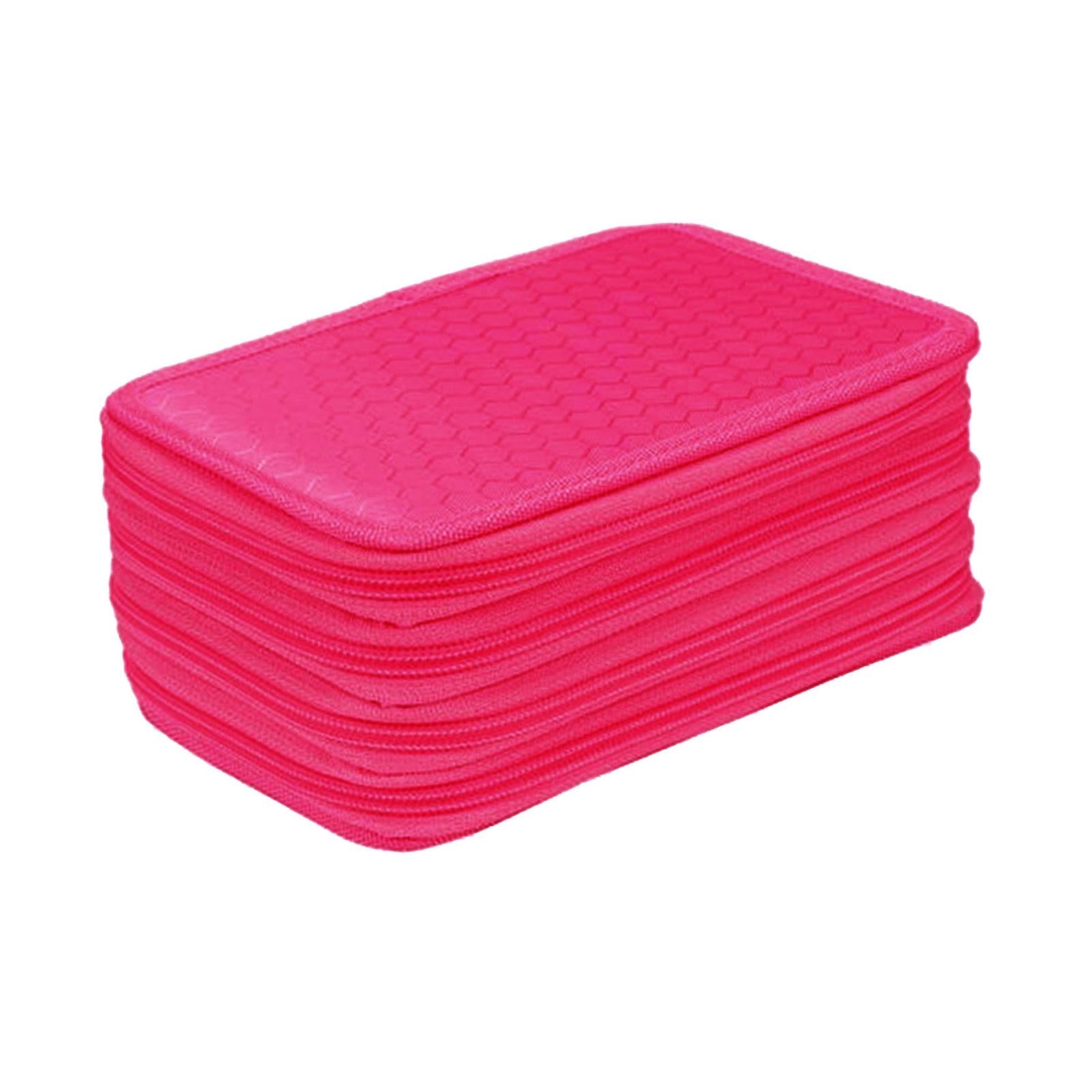 72 Slots Pencil Case for Watercolor Pens Markers Boys Girls Art Supplies Rose