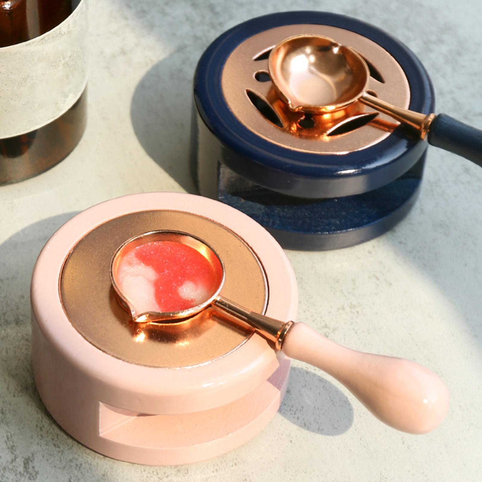 Seal Wax Melting Furnace Tool Wax Sealing Warmer for Letter Stamp Pink